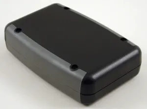 117 x 79 x 25mm ABS IP65 black hand held enclosure