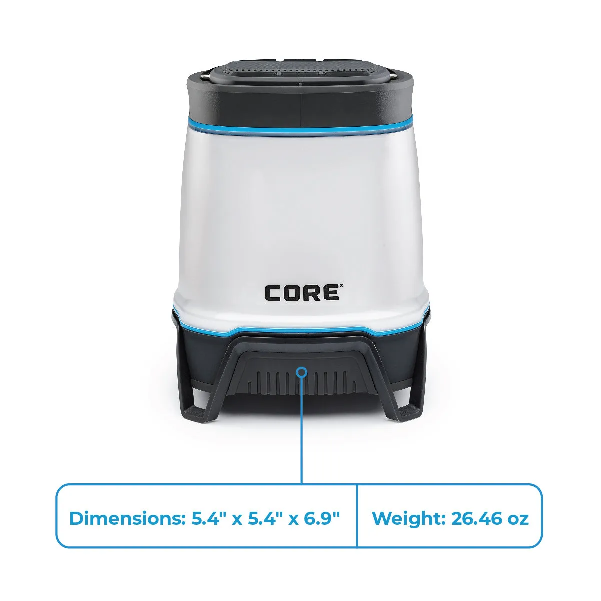 1250 Lumen Rechargeable Lantern with Bluetooth Speaker