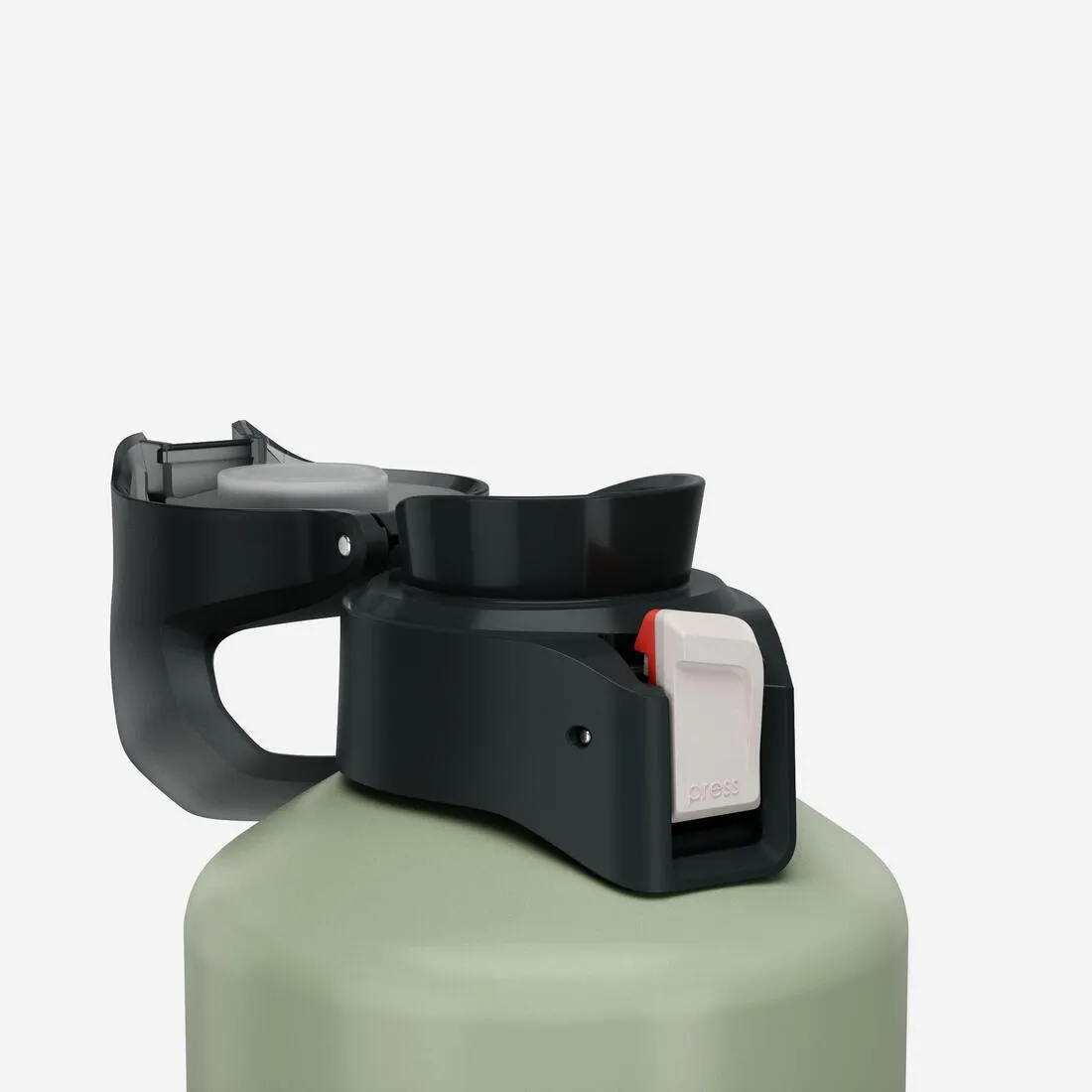1.5L aluminium flask with quick-open cap for hiking