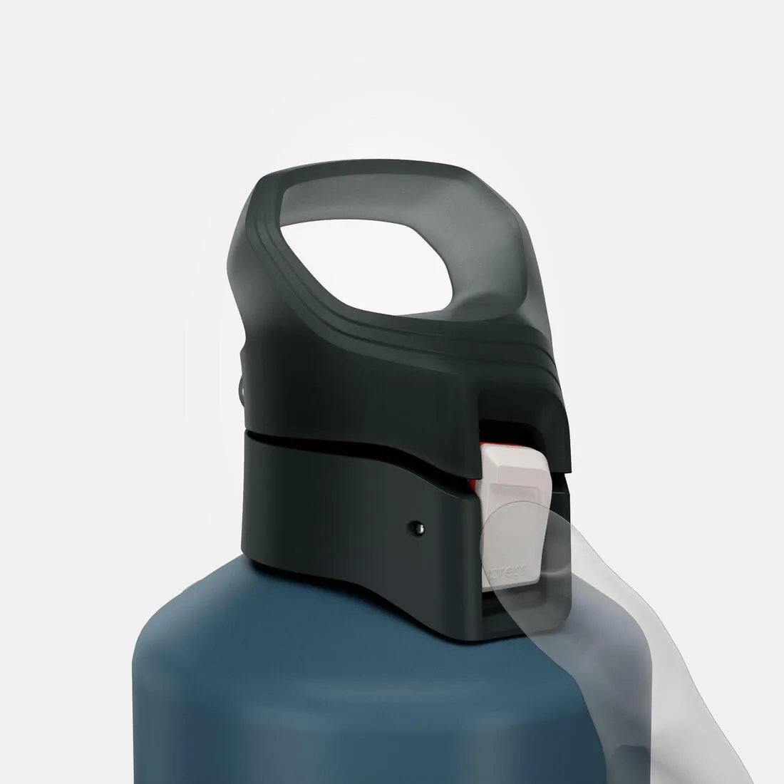 1.5L aluminium flask with quick-open cap for hiking