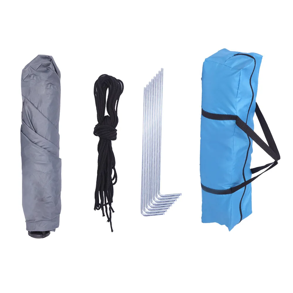 2-3 Person Double-Deck Tow-Door Hydraulic Automatic Tent Free Build Outdoor Tent Blue **