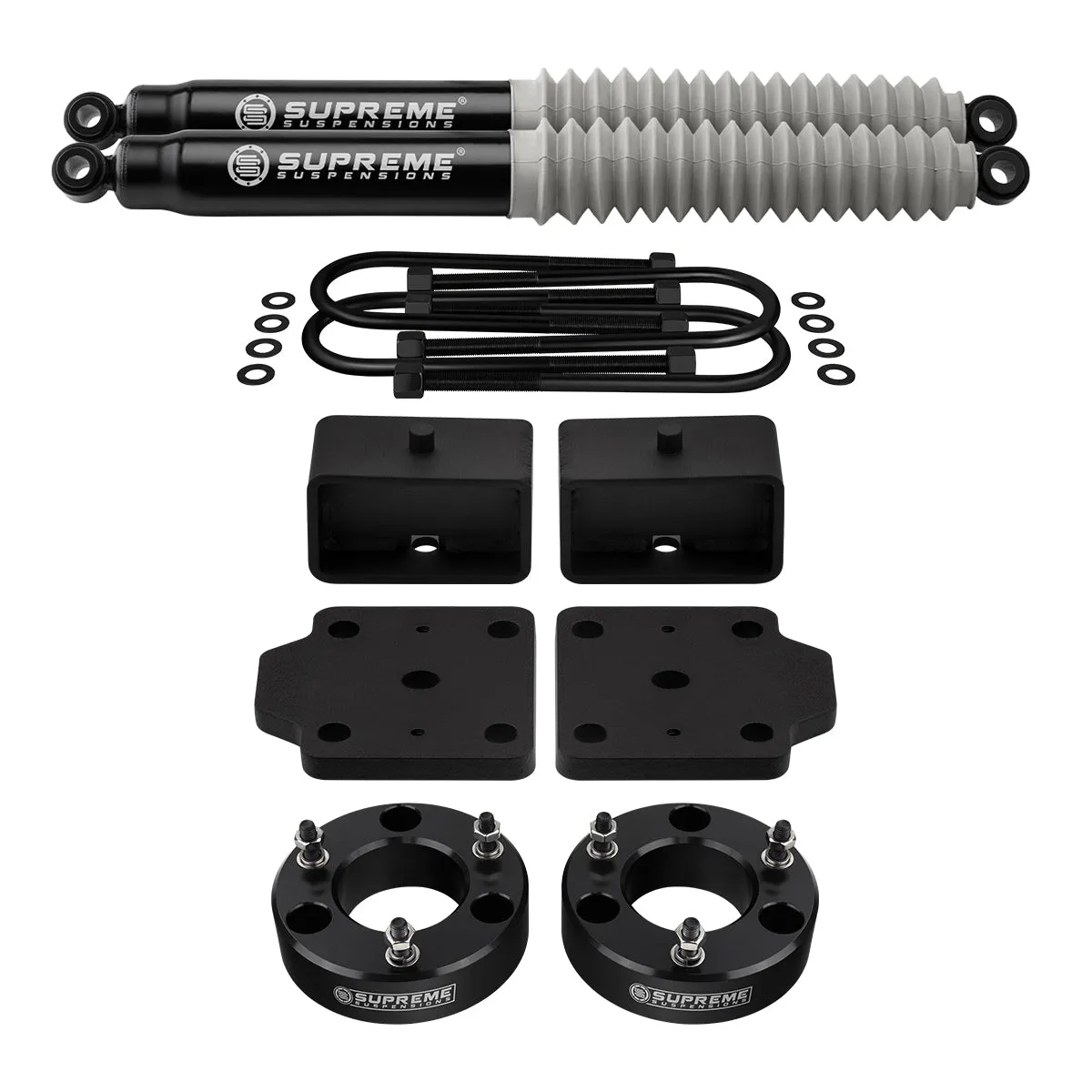 2004-2015 Nissan Titan Full Suspension Lift Kit with Rear U-Bolt Flip Kit & MAX Performance Shocks 2WD 4WD