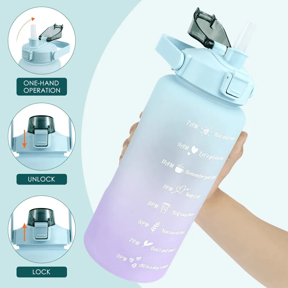 3 Pack Leakproof Sports Water Bottles