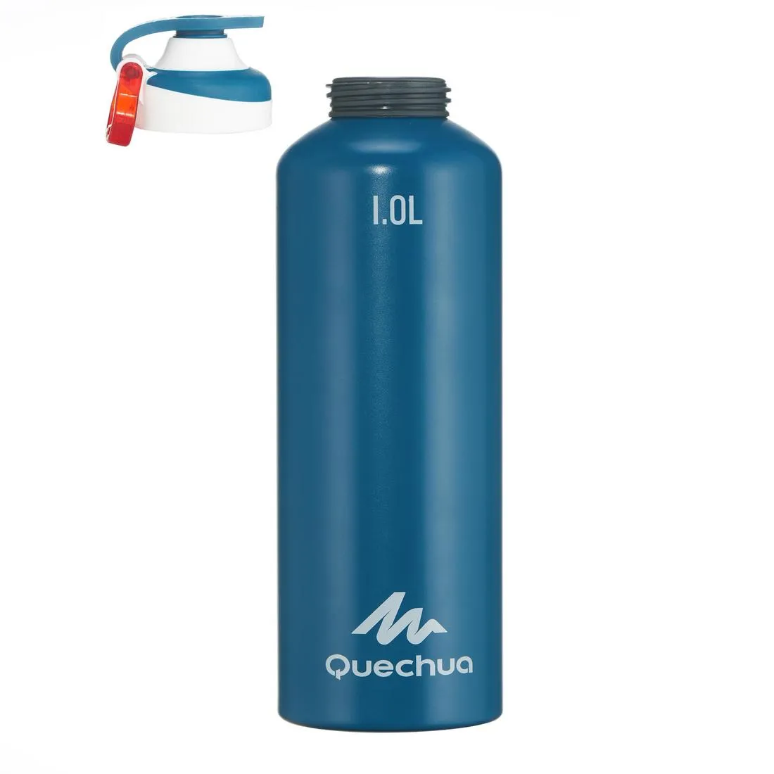 500 Quick-Opening Aluminium 1.L Hiking Flask - Red