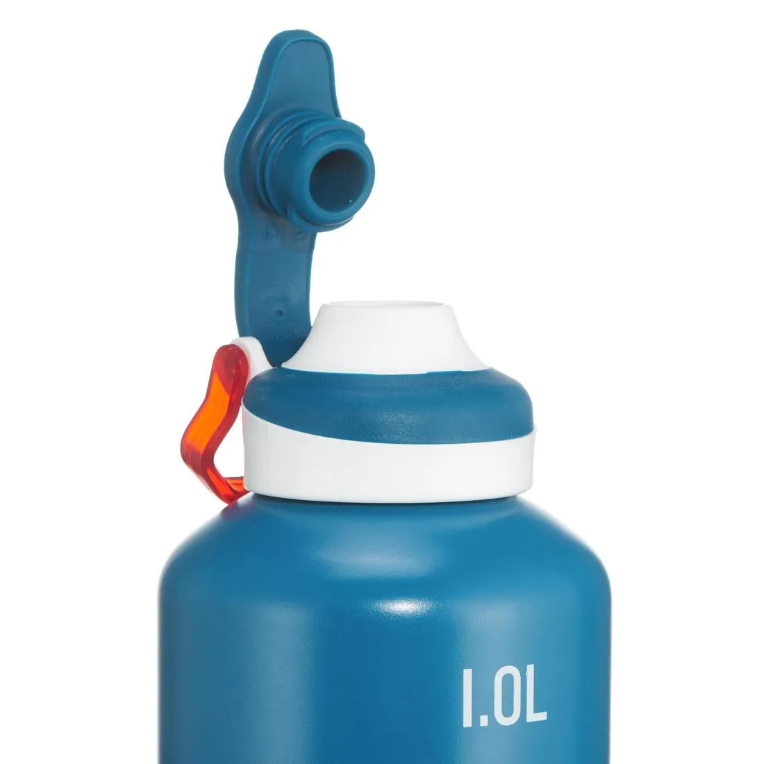 500 Quick-Opening Aluminium 1.L Hiking Flask - Red