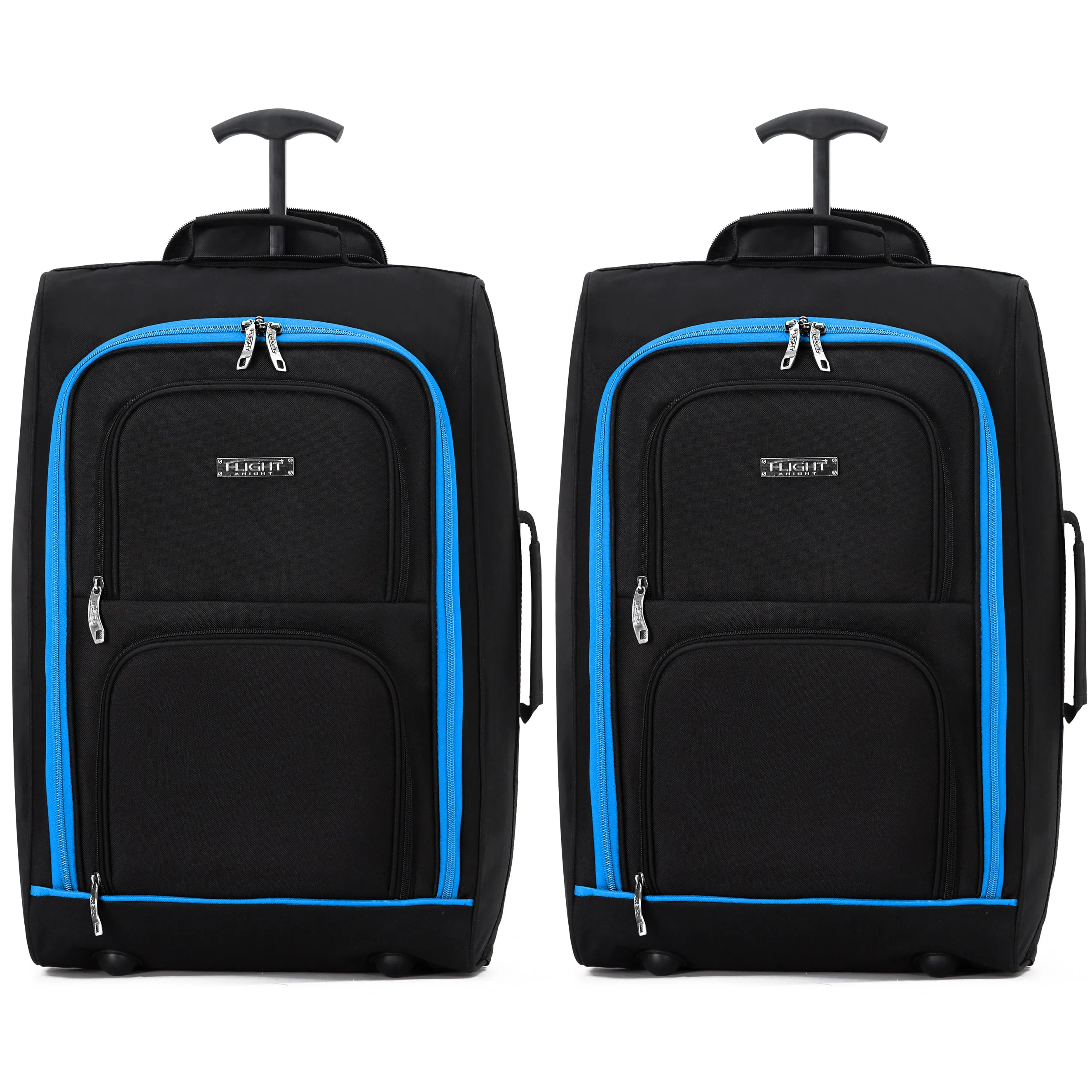 55x35x20cm 2 Wheel Soft Shell Suitcase
