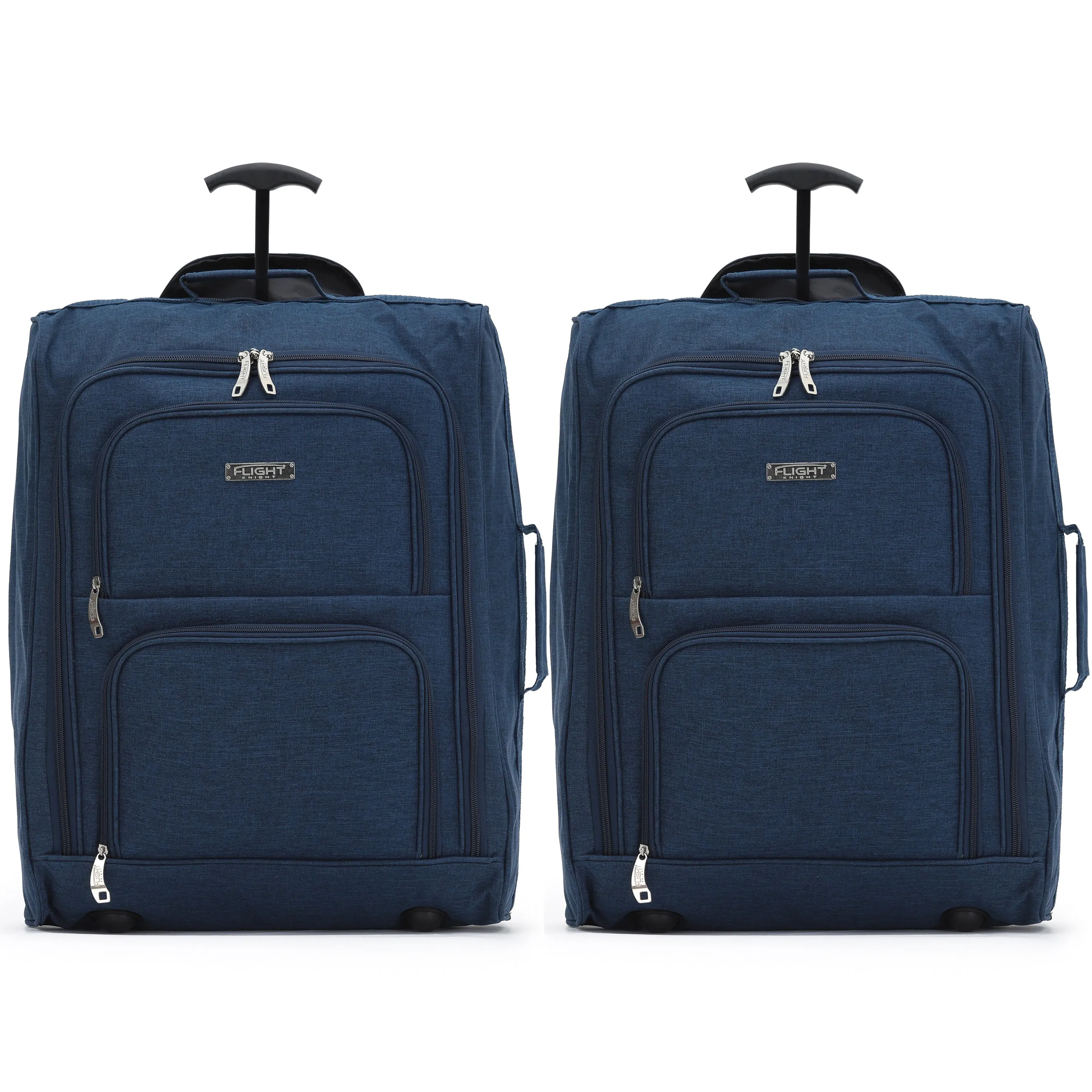 55x35x20cm 2 Wheel Soft Shell Suitcase
