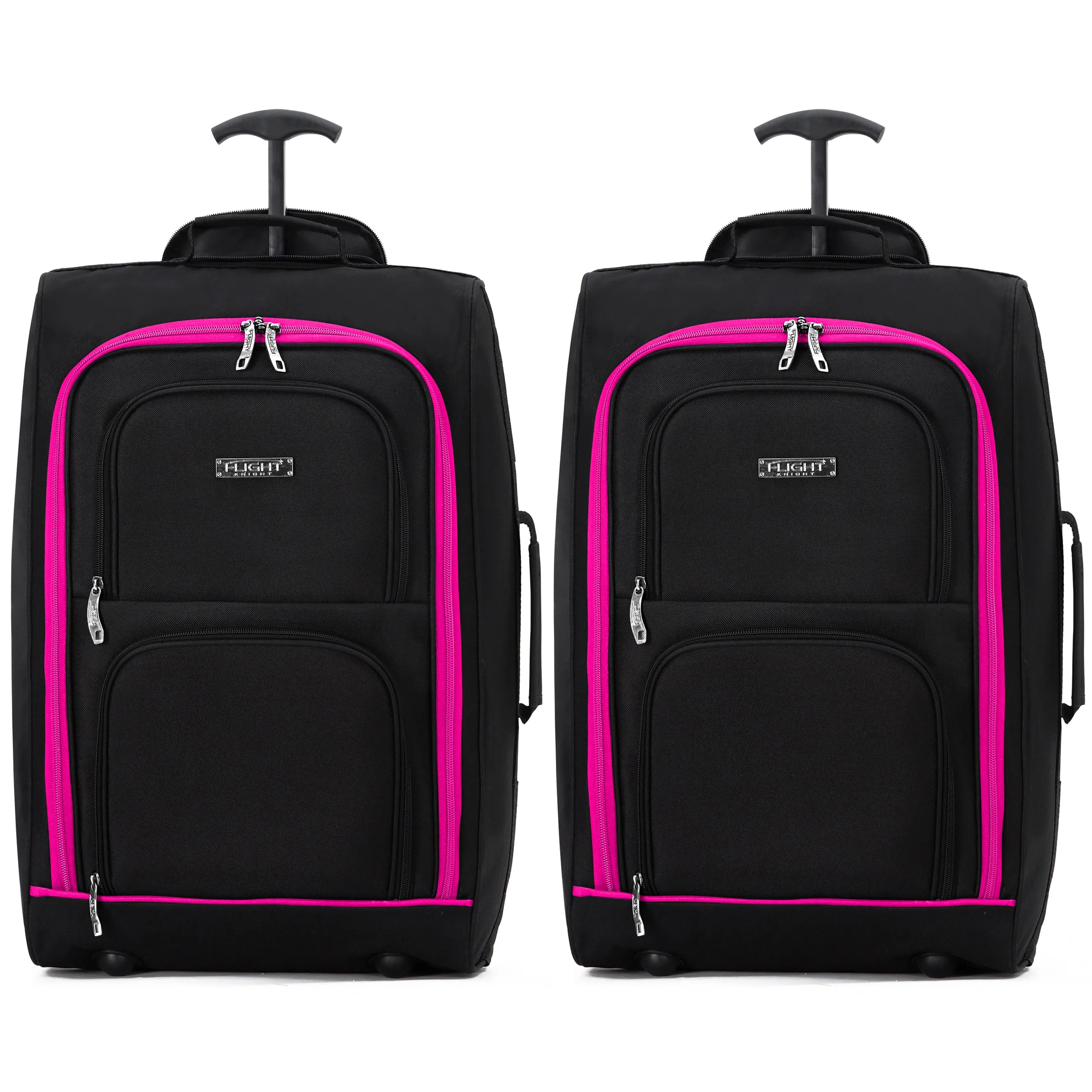 55x35x20cm 2 Wheel Soft Shell Suitcase