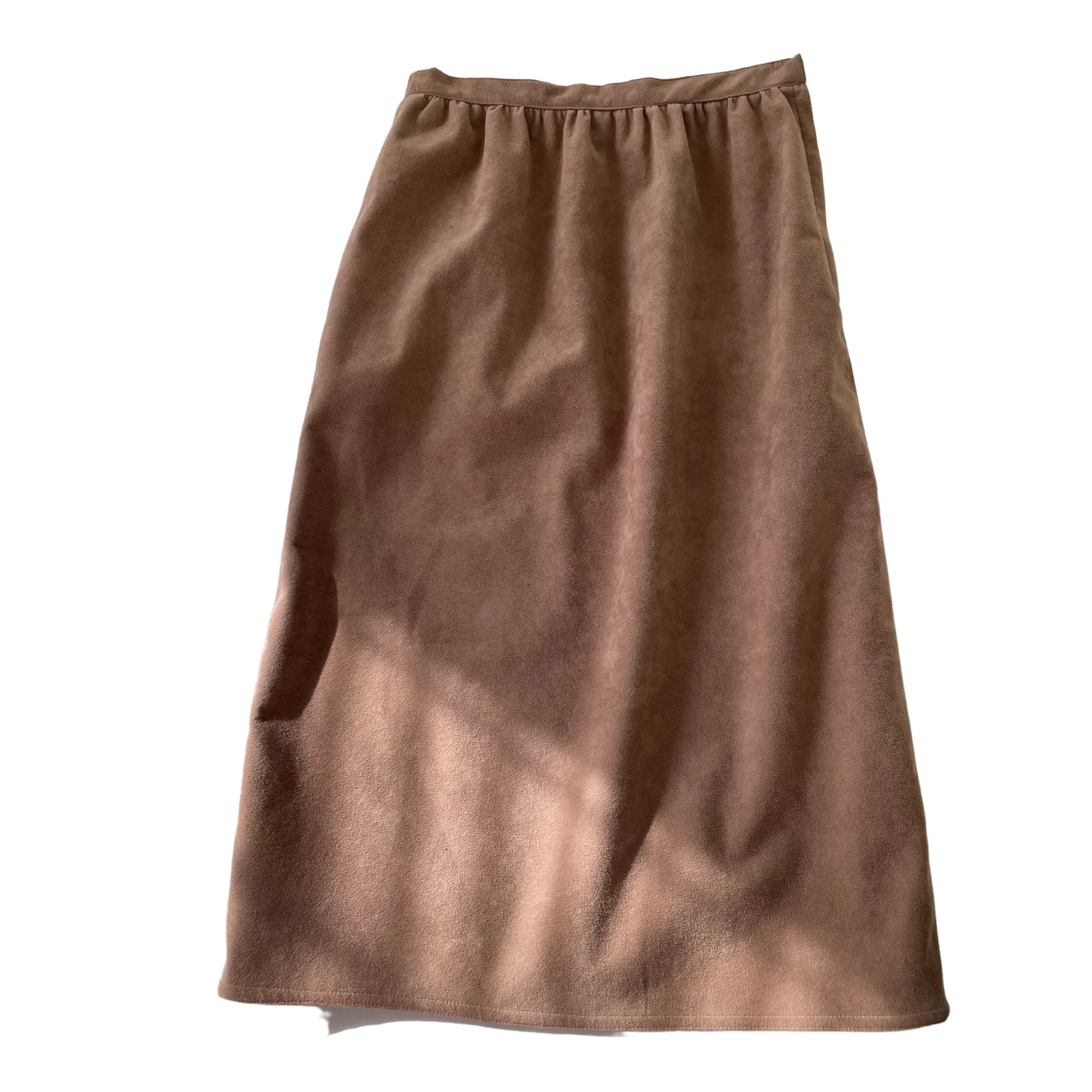 70s Brick Color Suede 2 Piece Set