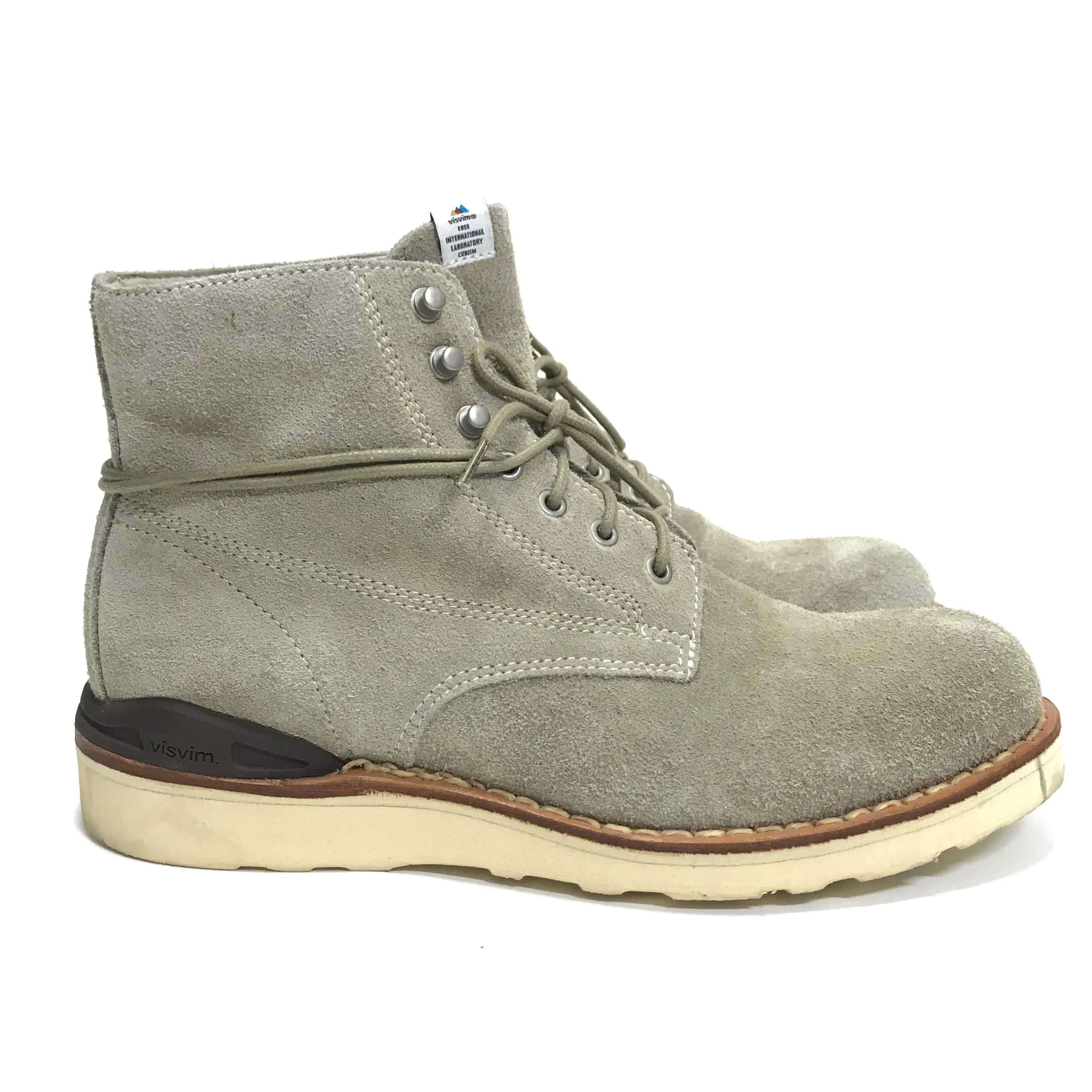 [9] Visvim Virgil Boots Folk Suede Sand