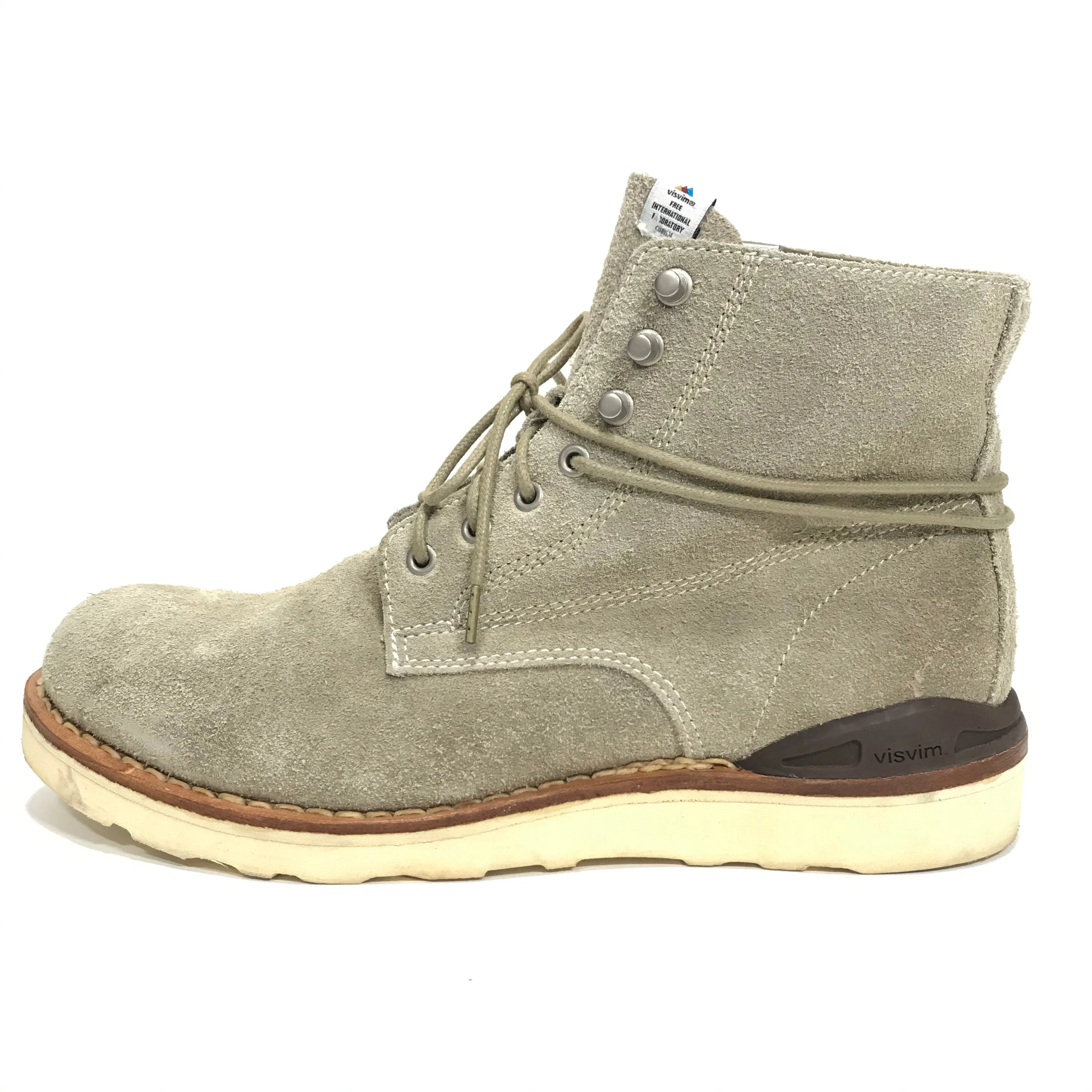 [9] Visvim Virgil Boots Folk Suede Sand