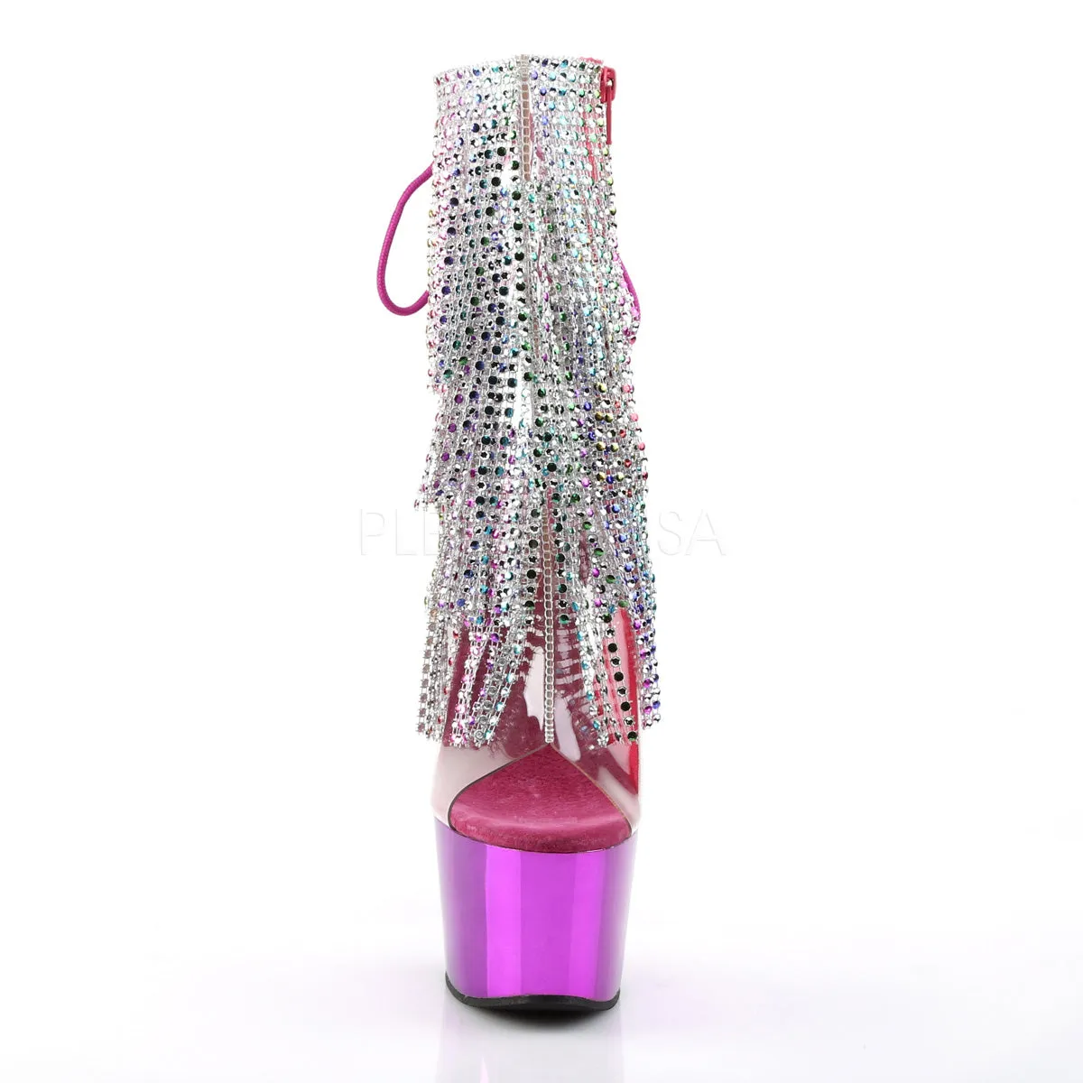 ADORE-1017RSF  Clear-Multi/Fuchsia Chrome