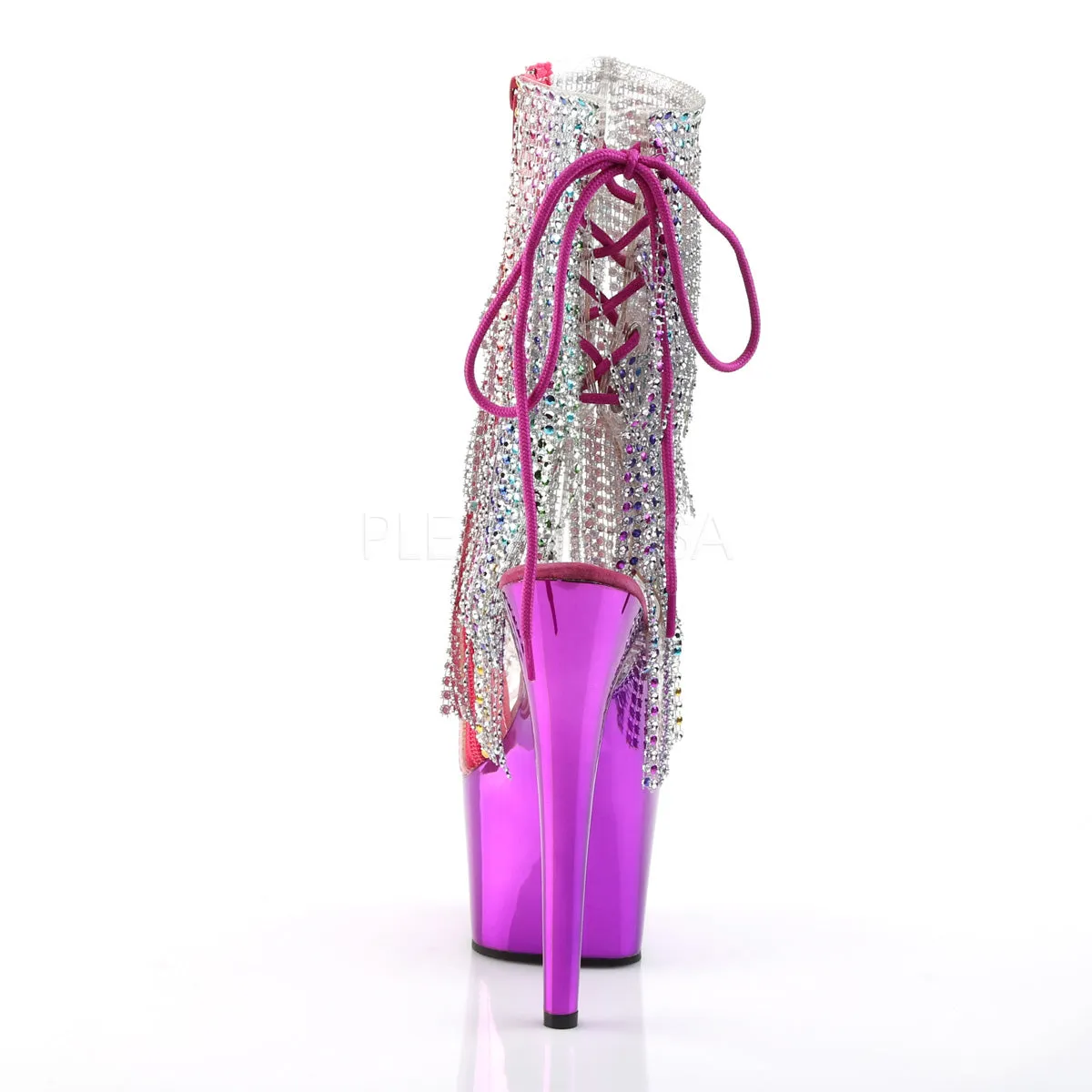 ADORE-1017RSF  Clear-Multi/Fuchsia Chrome