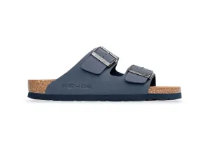 'Alba' women's slide sandal - blue