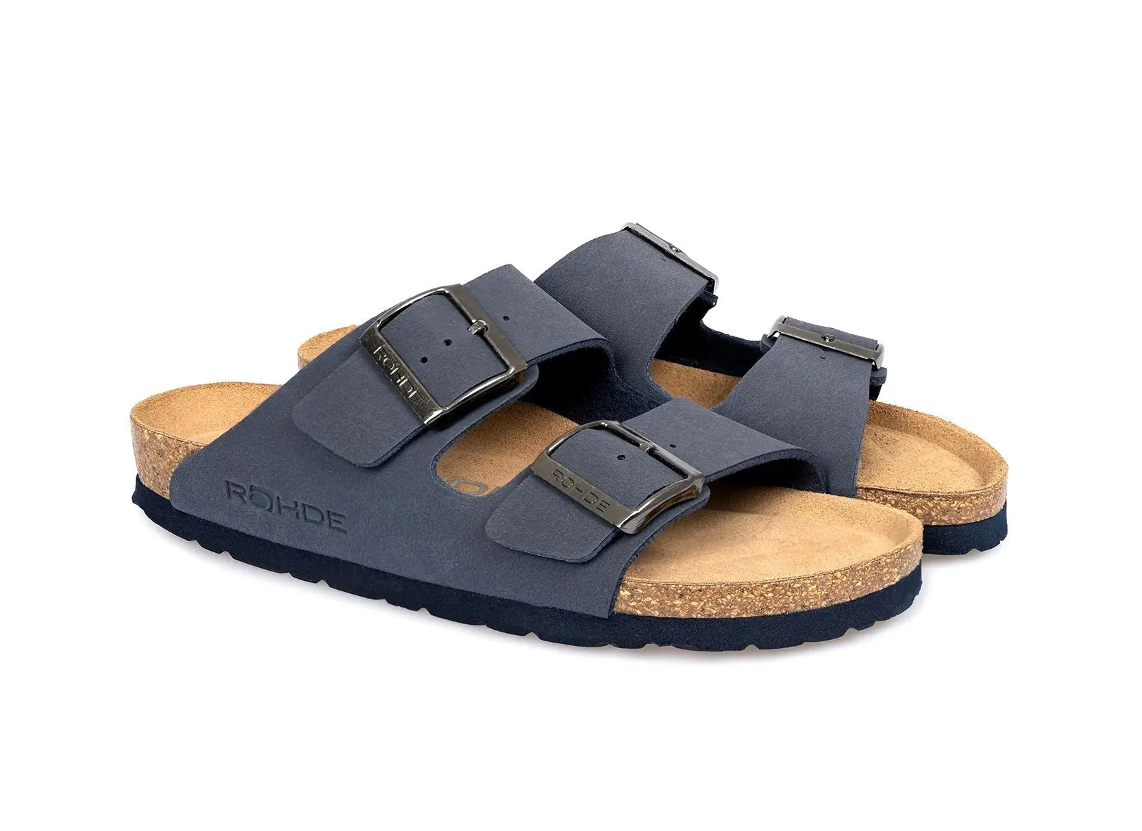 'Alba' women's slide sandal - blue