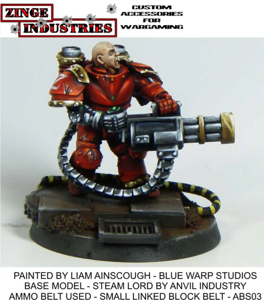 Ammo Belt Linked Block (Small) - Sprue of 6