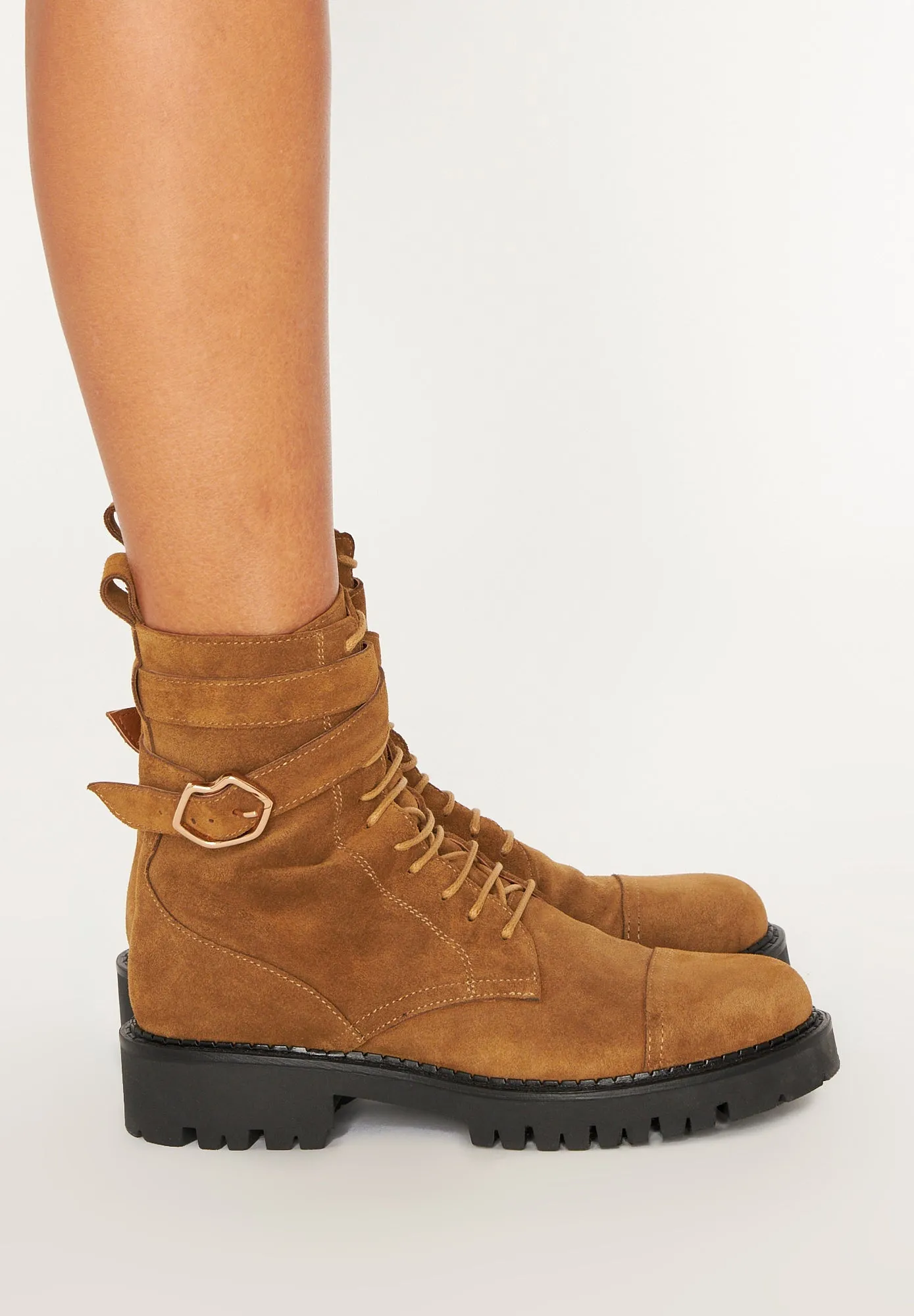 Amy-Cuir Suede Camel