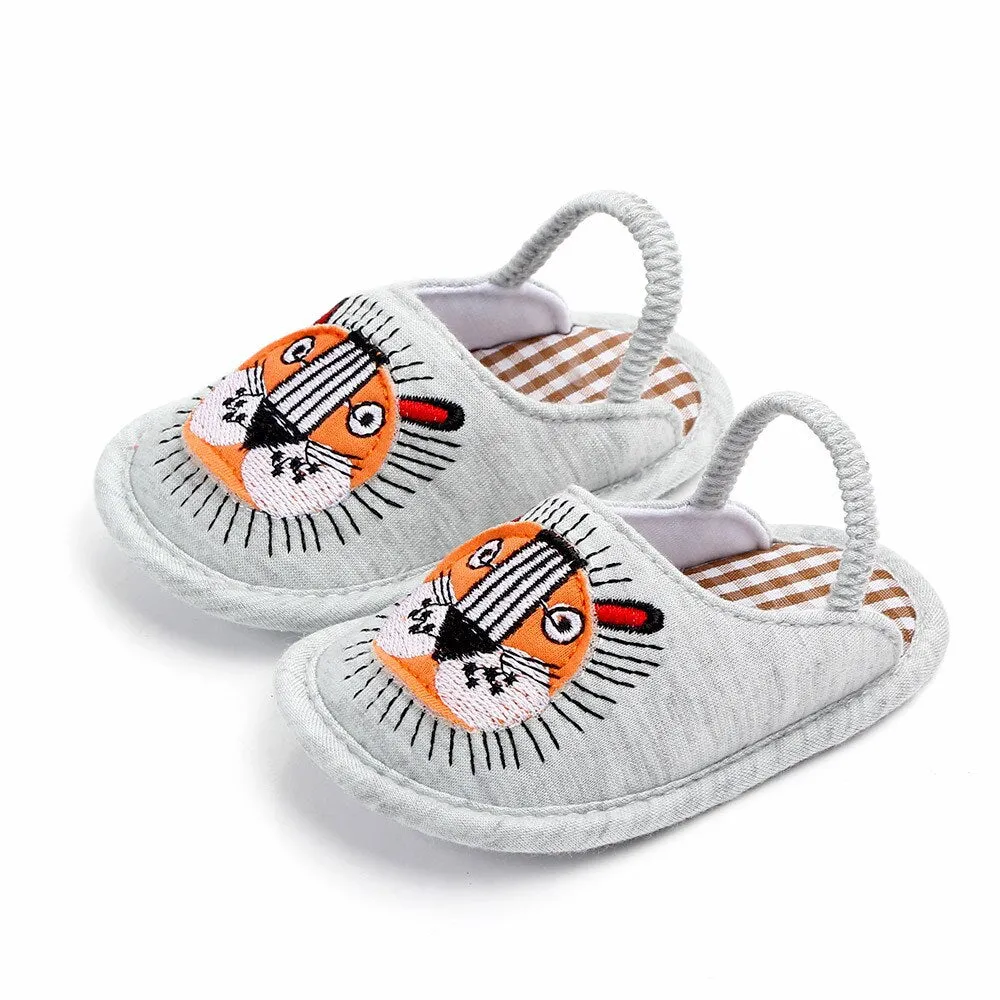 Animals Embroidered Slippers