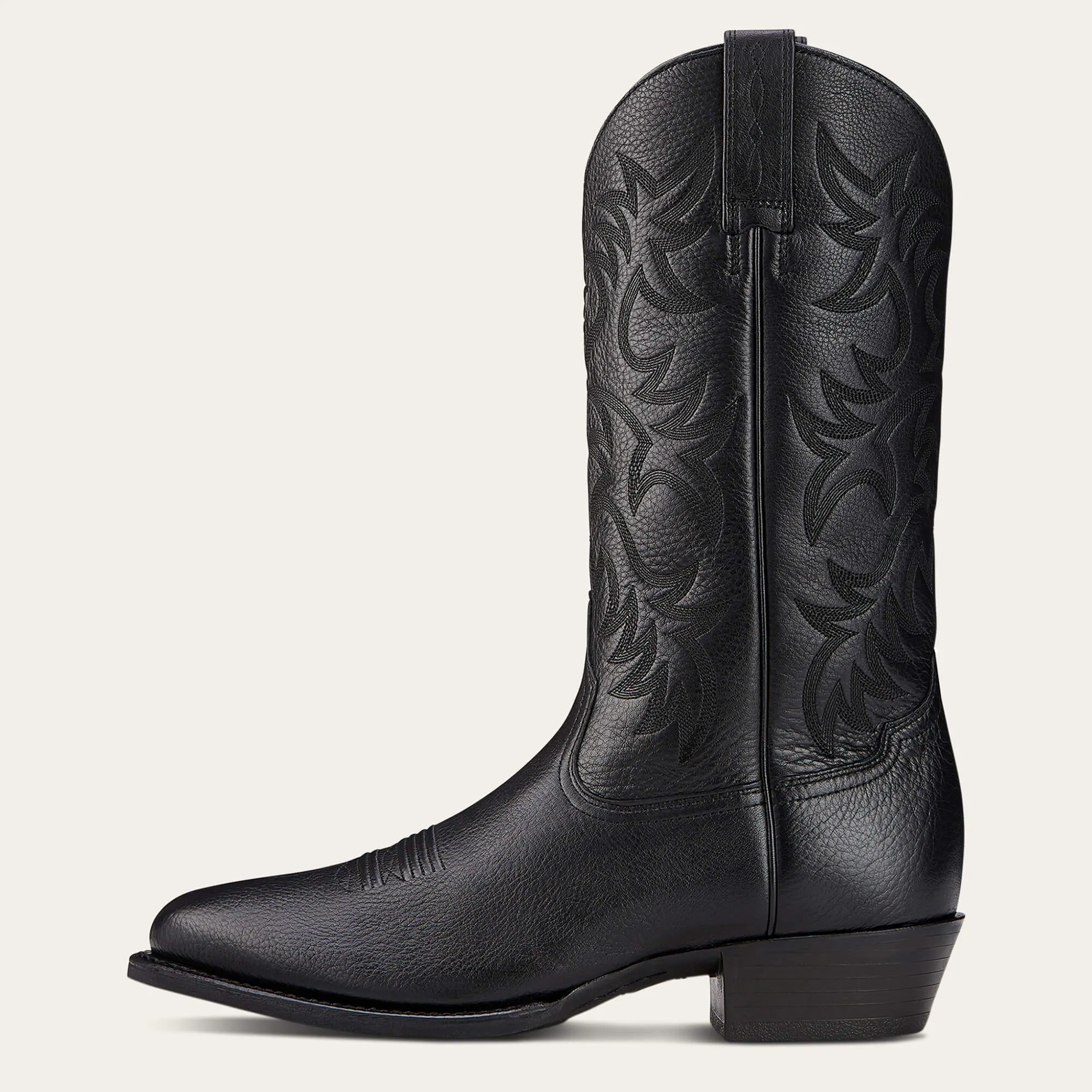 Ariat Heritage Black Deertan J-Toe Western Boots for Men