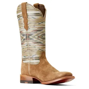 ARIAT WOMEN'S FRONTIER CHIMAYO DIJON ROUGHOUT SQUARE TOE WESTERN BOOTS 10047051