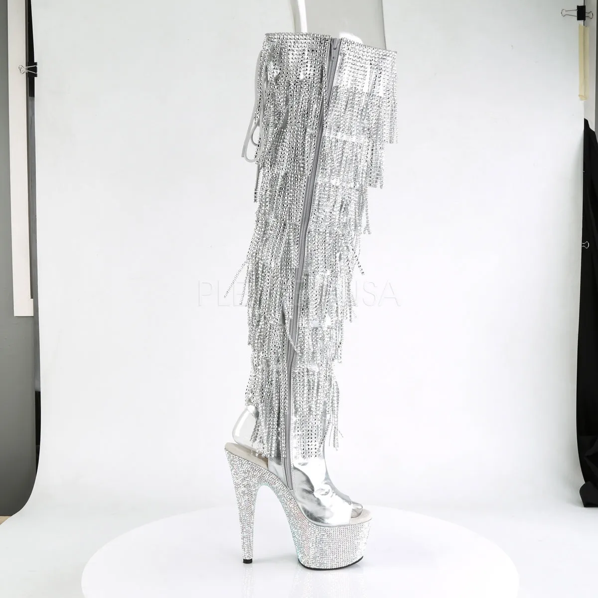 BEJEWELED-3019RSF-7  Silver Metallic Pu-Silver/Silver Multi RS