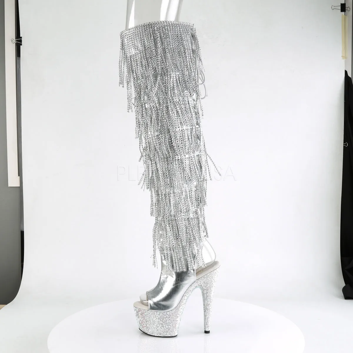 BEJEWELED-3019RSF-7  Silver Metallic Pu-Silver/Silver Multi RS