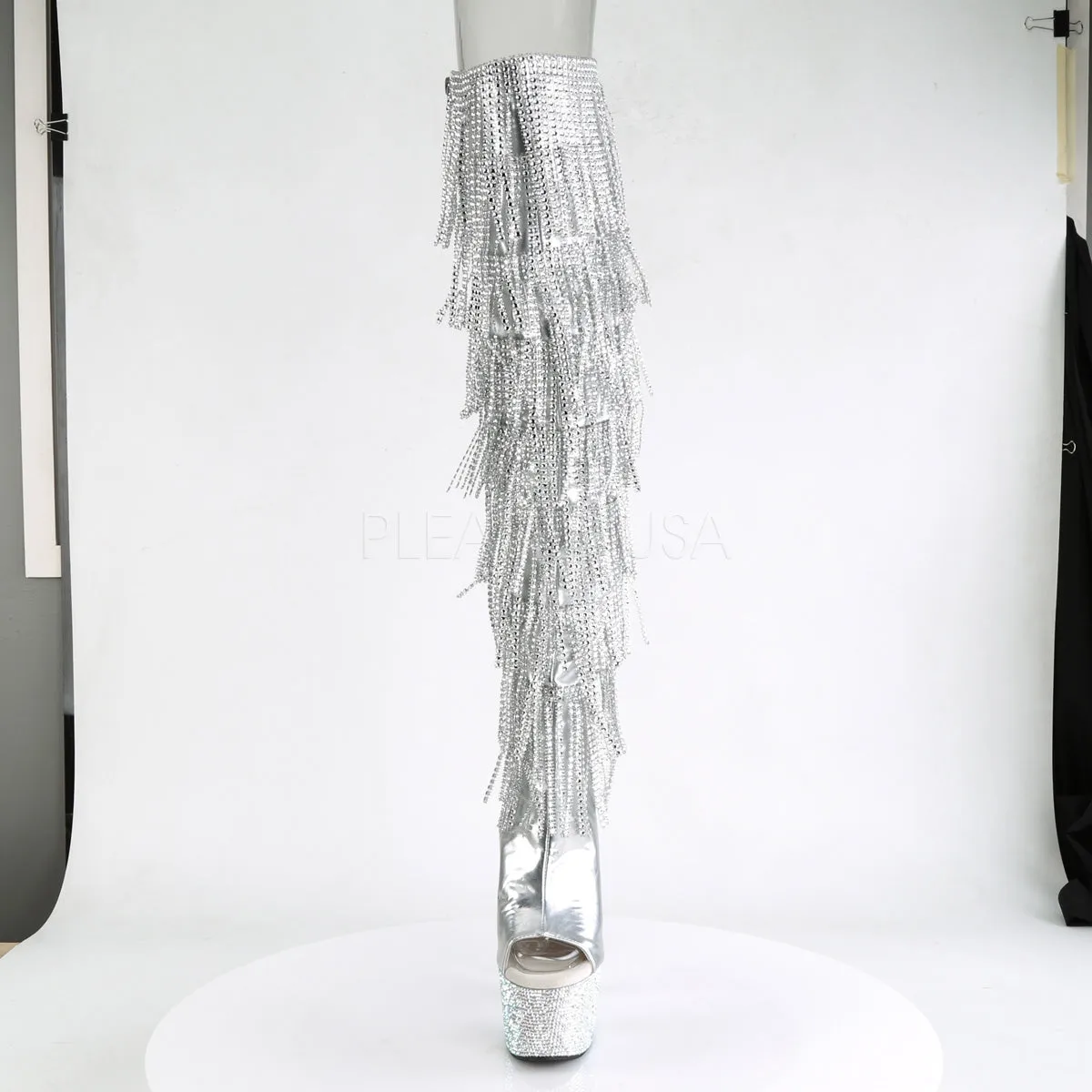 BEJEWELED-3019RSF-7  Silver Metallic Pu-Silver/Silver Multi RS