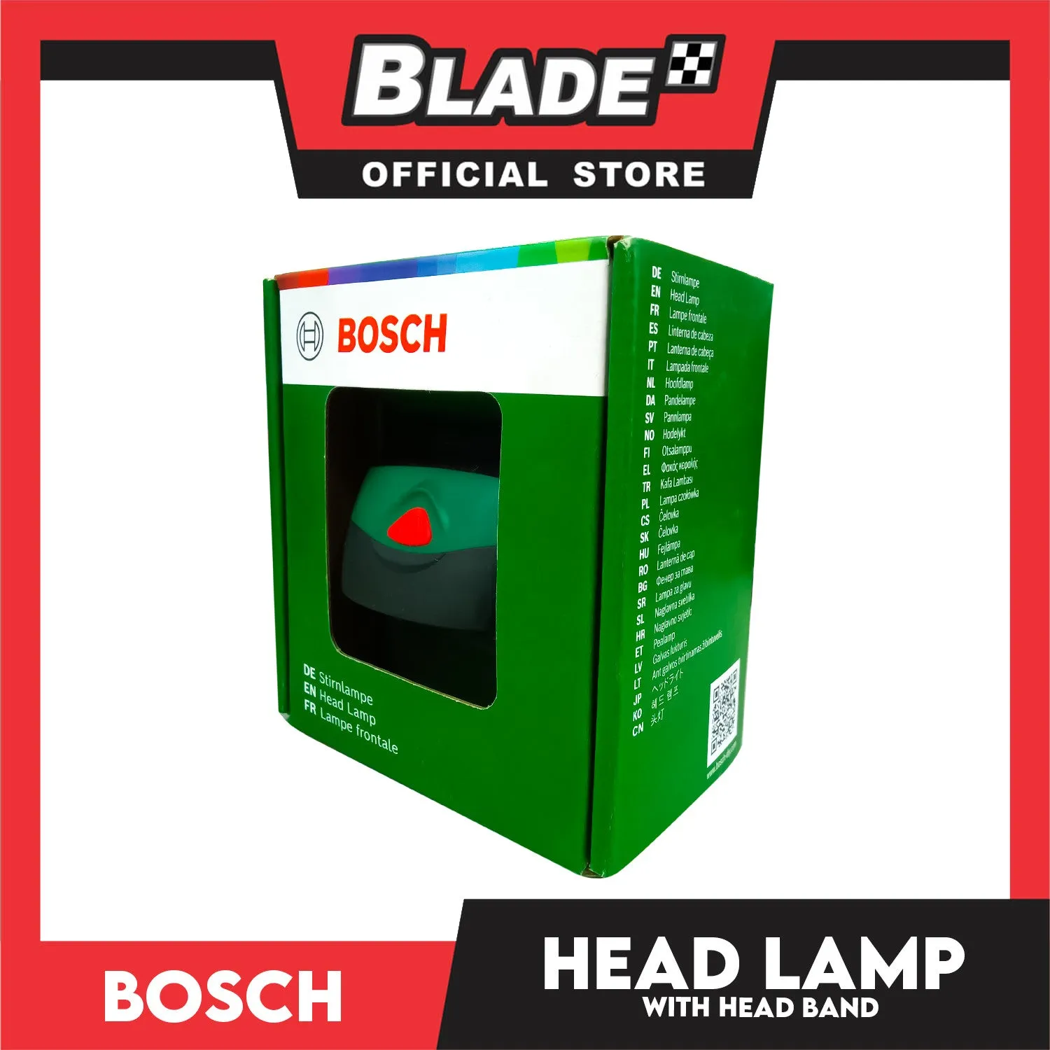 Bosch Headlamp with Headband (Batteries not included)