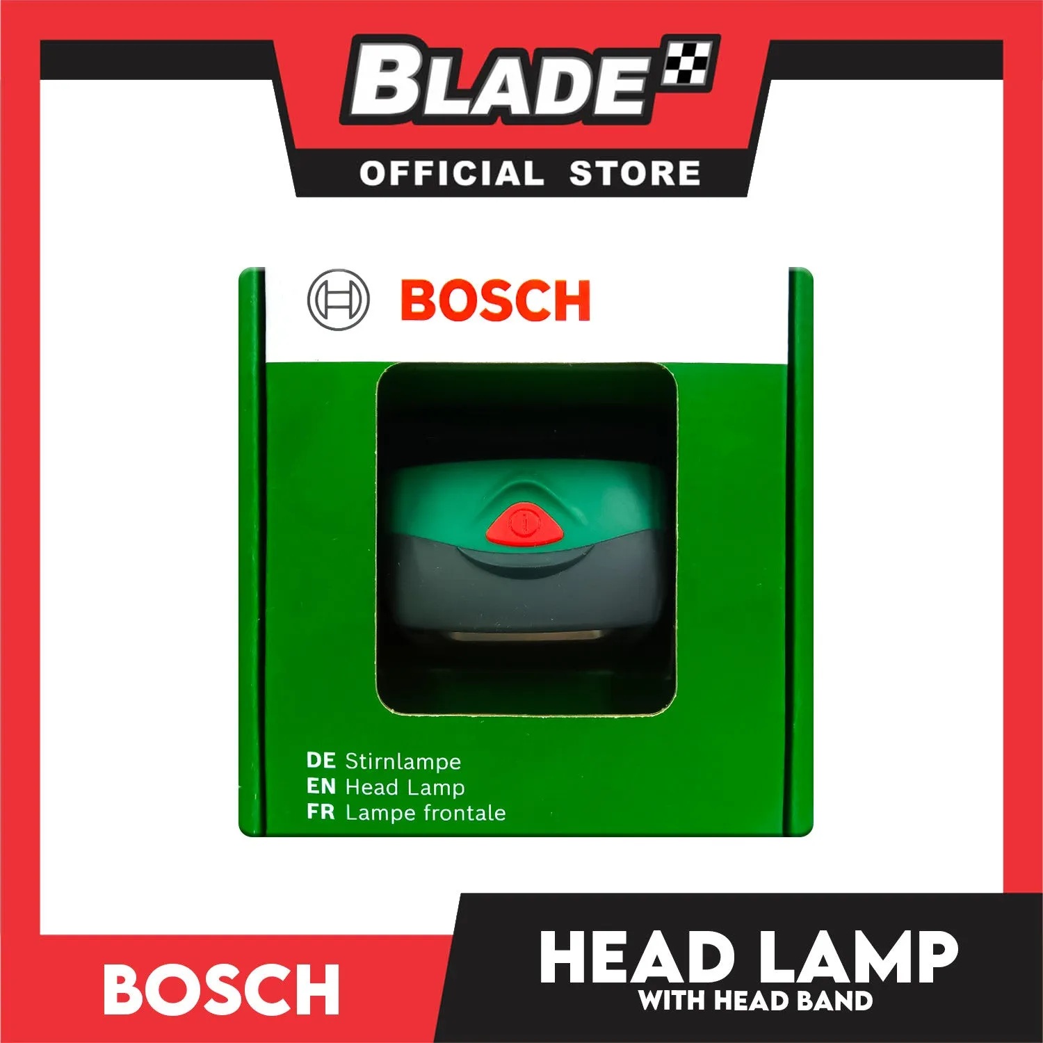 Bosch Headlamp with Headband (Batteries not included)