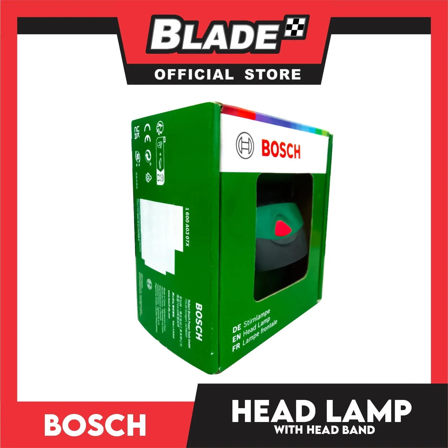 Bosch Headlamp with Headband (Batteries not included)