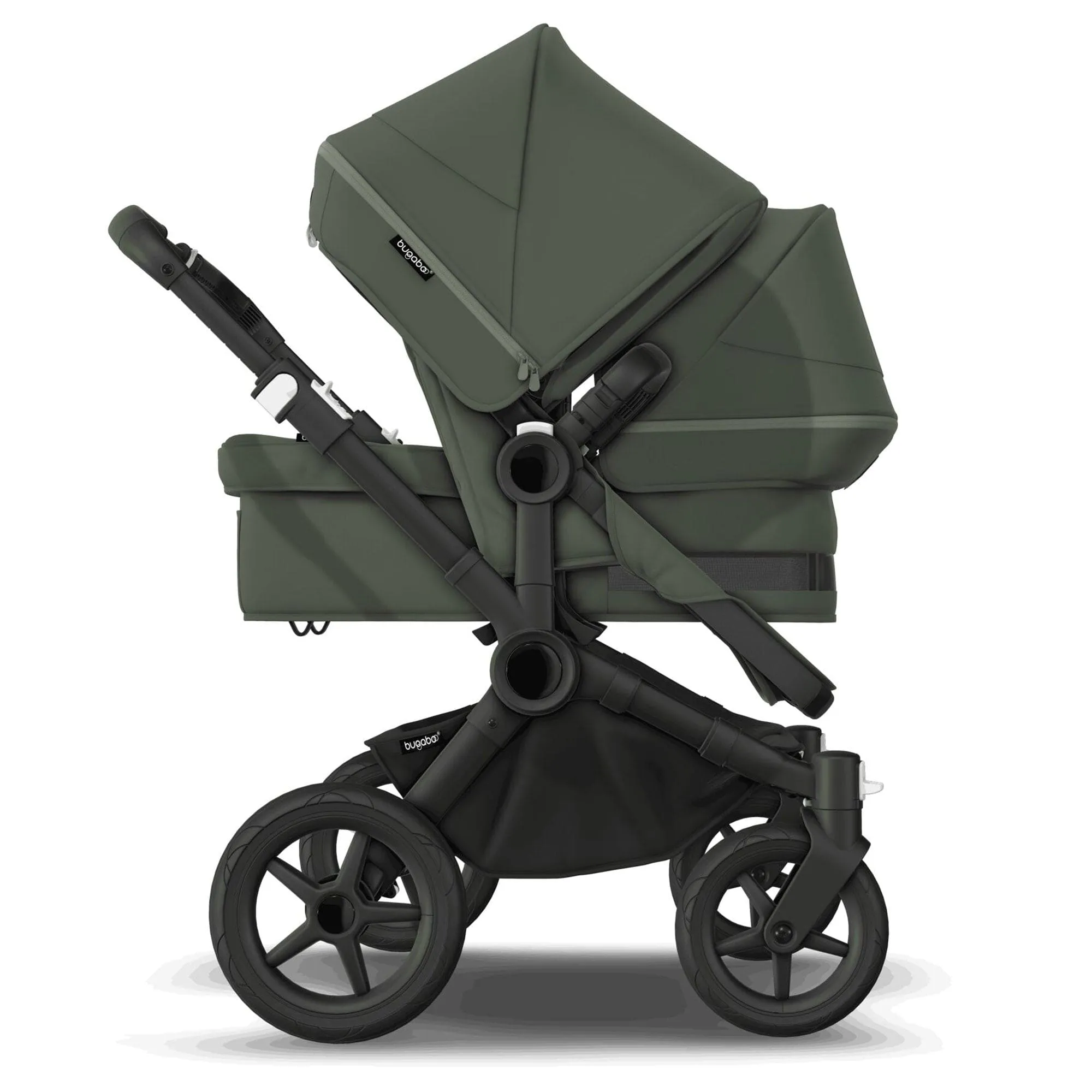 Bugaboo Donkey 5 Duo Complete Pushchair in Black/Forest Green