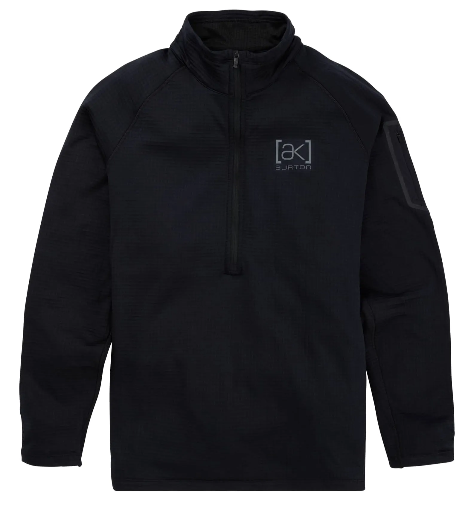 BURTON AK Helium Grid Full-Zip fleece hoodie - True Black