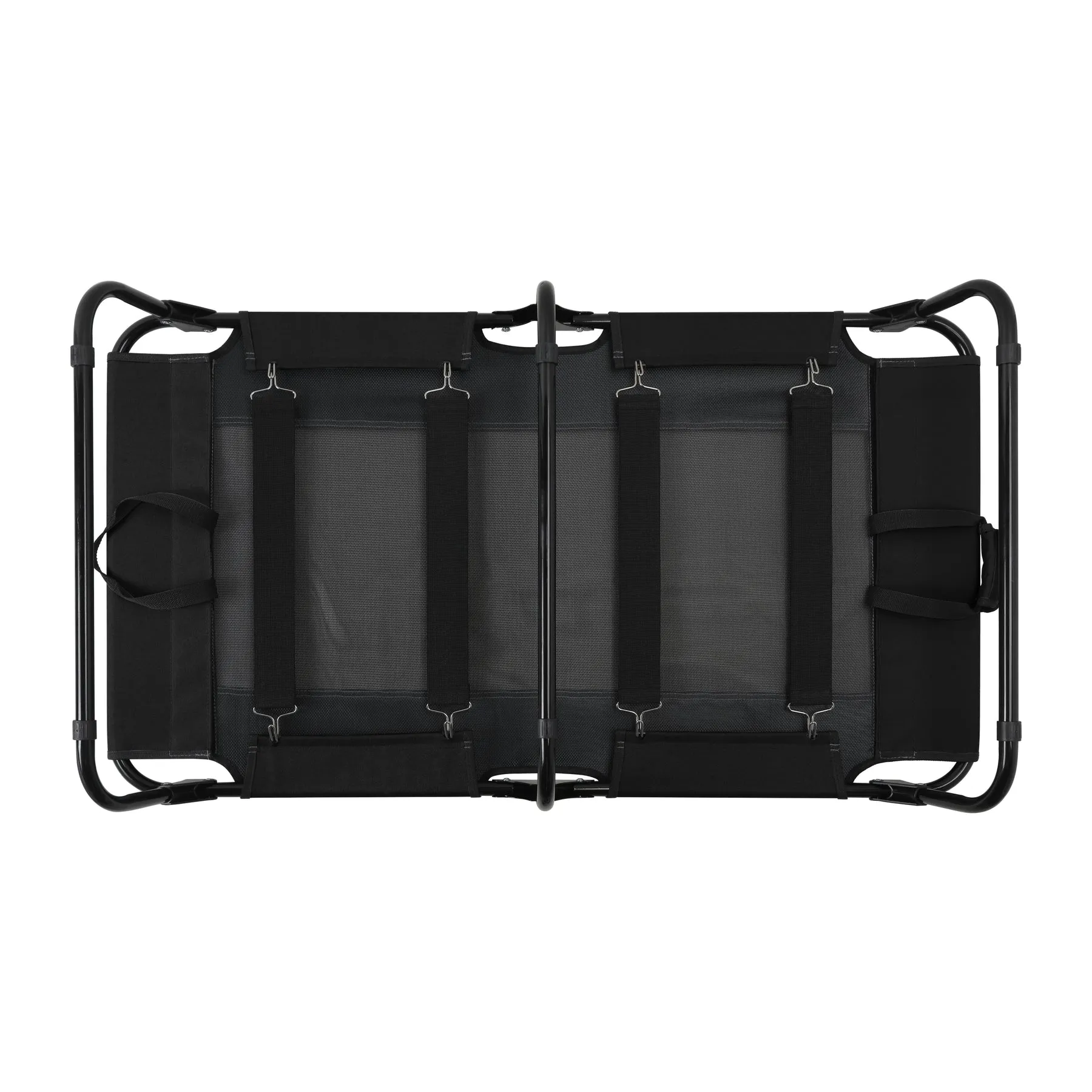 Charlie's Adventure Foldable Travel Trampoline Dog Bed 120x80x22cm X-Large Black