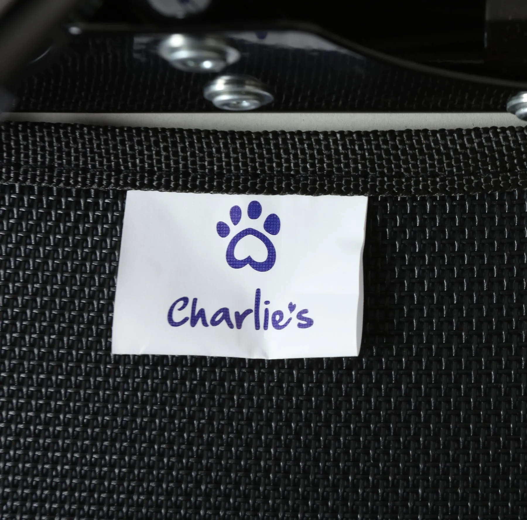 Charlie's Adventure Foldable Travel Trampoline Dog Bed 120x80x22cm X-Large Black