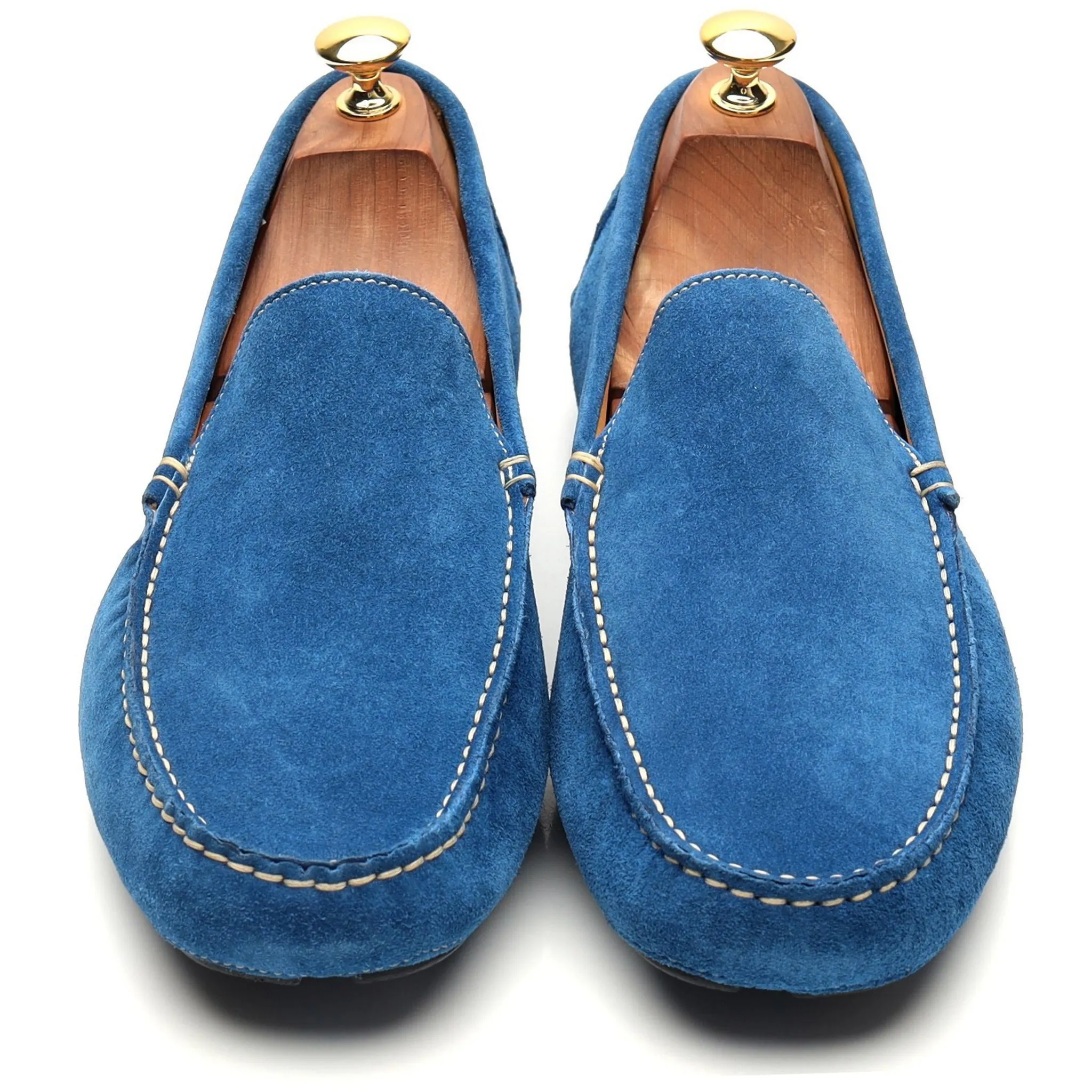 'Como' Blue Suede Driving Loafer UK 9.5 E