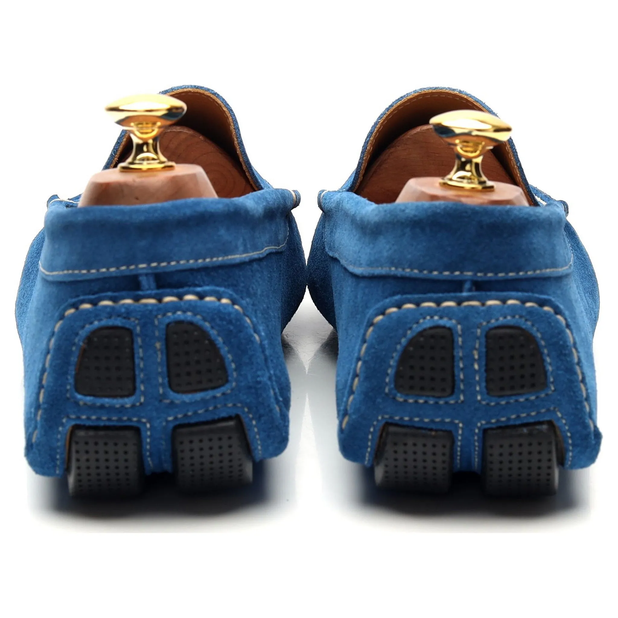 'Como' Blue Suede Driving Loafer UK 9.5 E