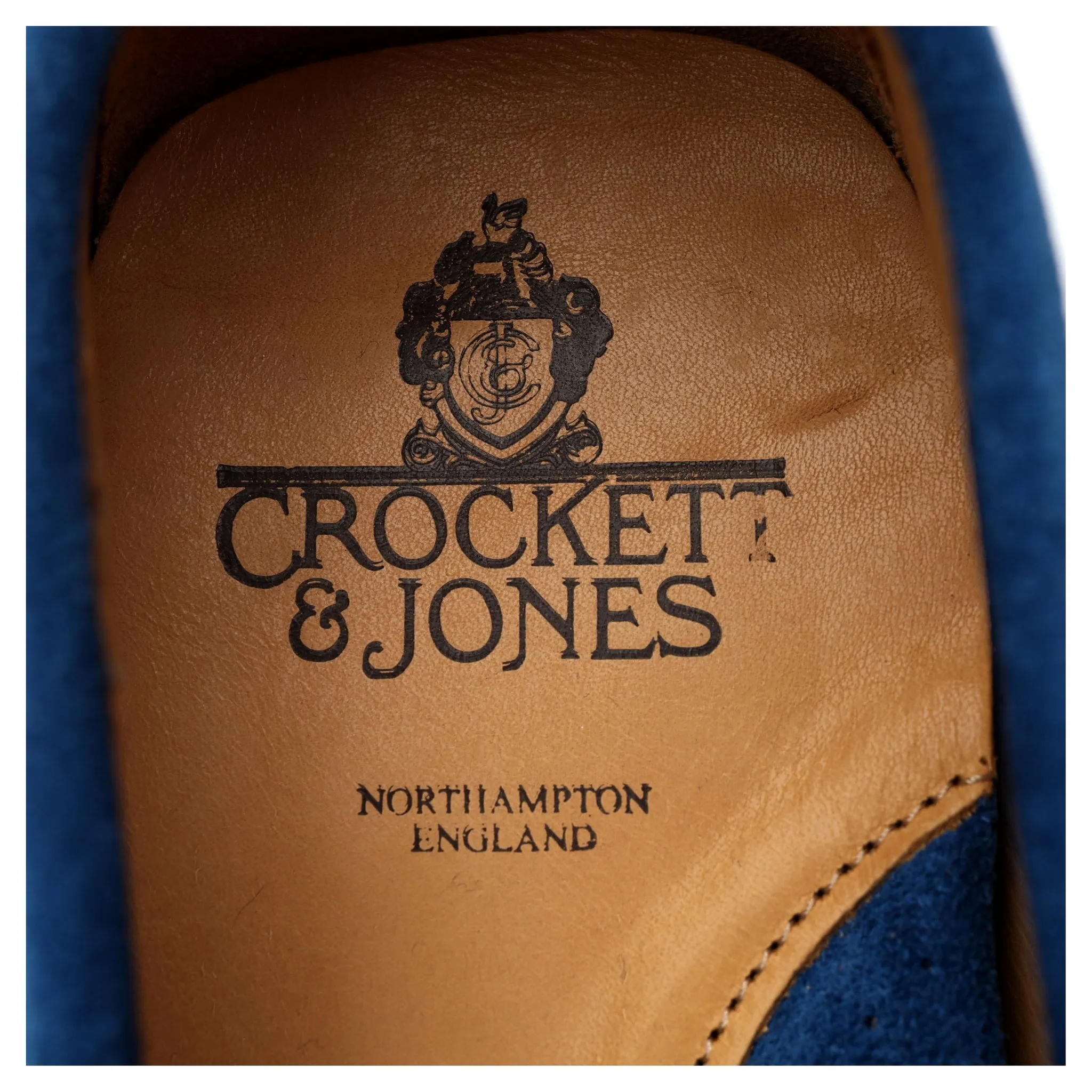 'Como' Blue Suede Driving Loafer UK 9.5 E