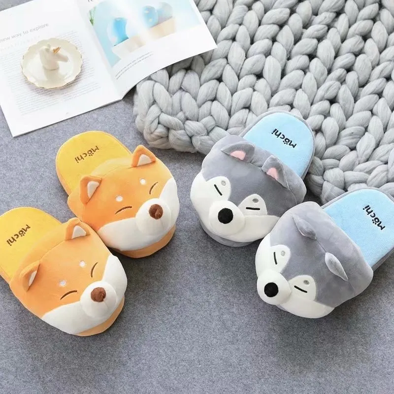 Cute Shiba Akita Inu Slippers
