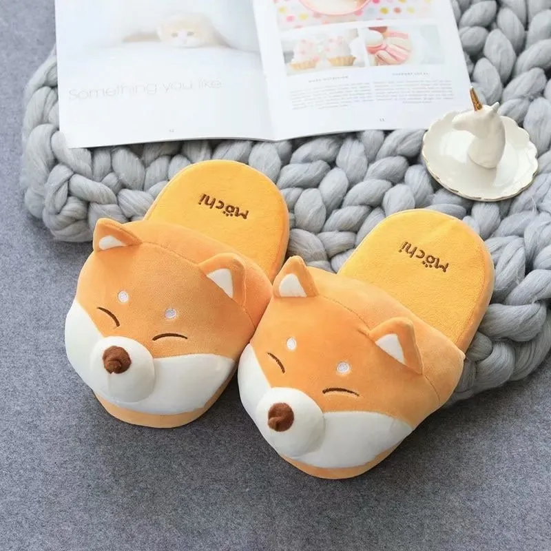 Cute Shiba Akita Inu Slippers