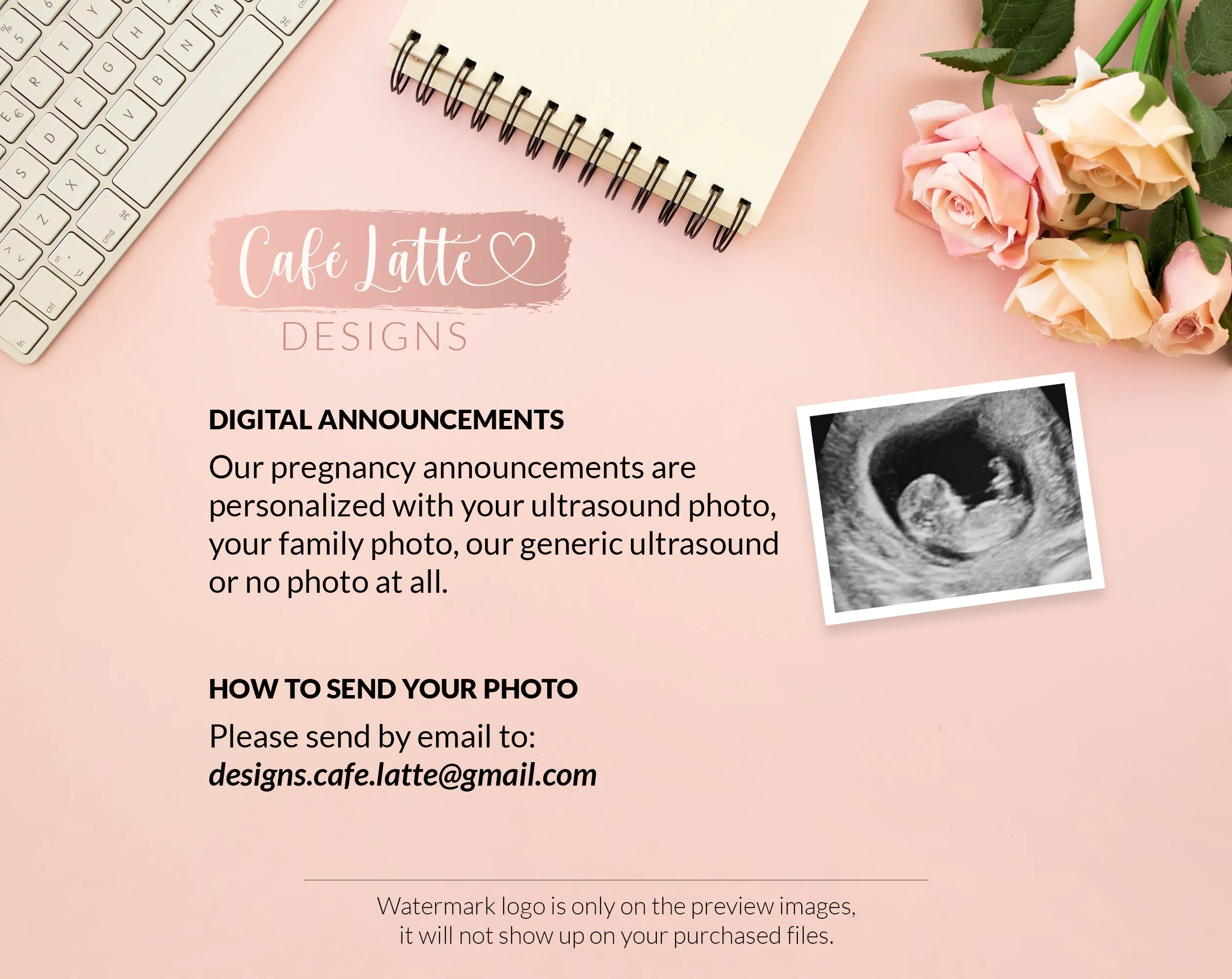 Easter Pregnancy Announcement Digital Reveal With Vintage Bed and Bunny Overalls