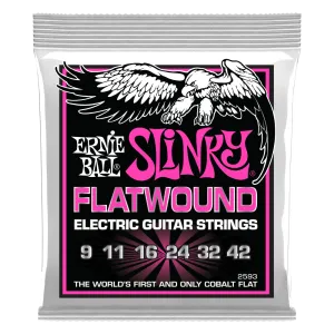 Ernie Ball Super Slinky Flatwound Electric Guitar Strings - 09 - 42 gauge