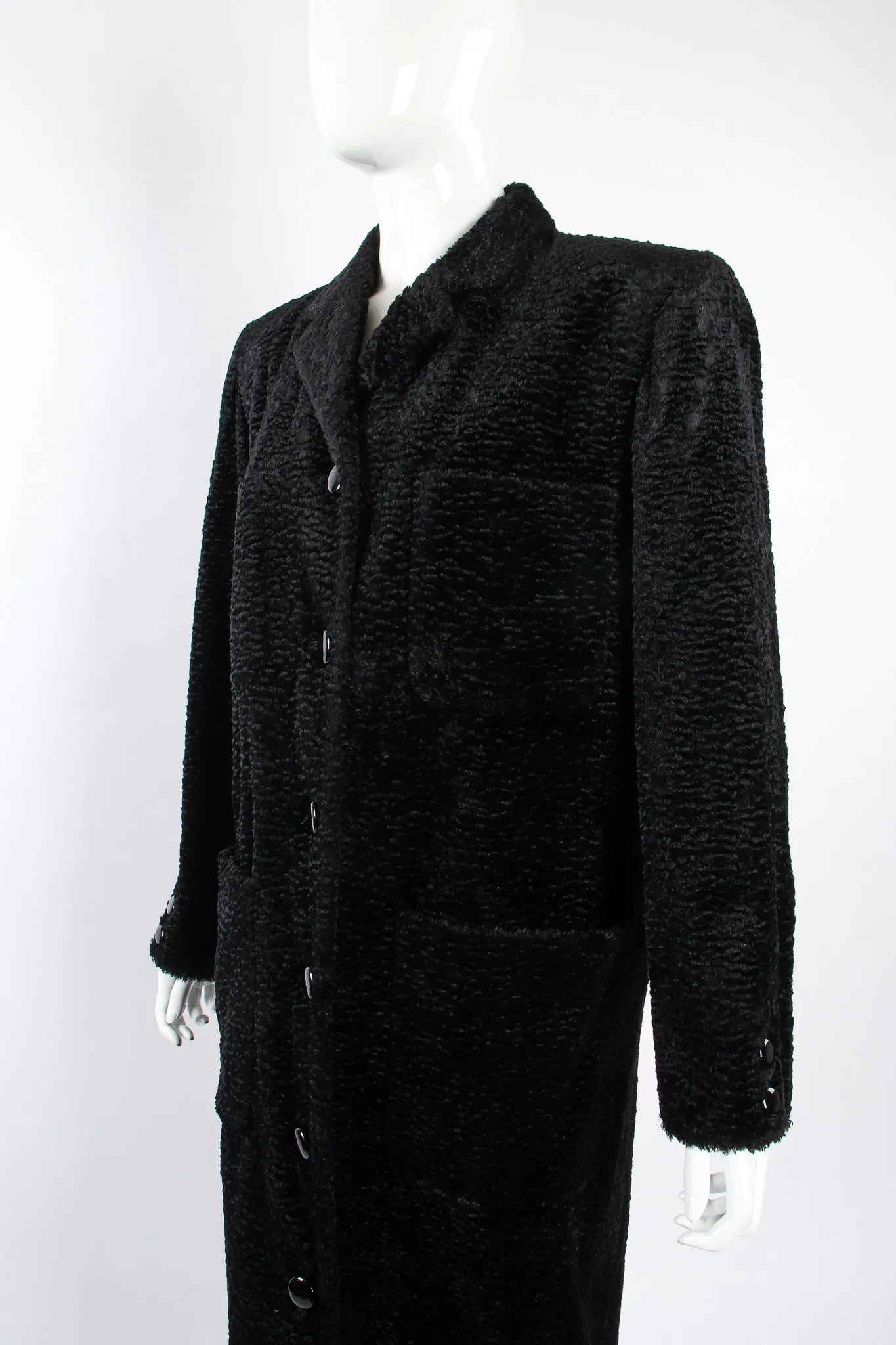 Faux Curly Lamb Coat