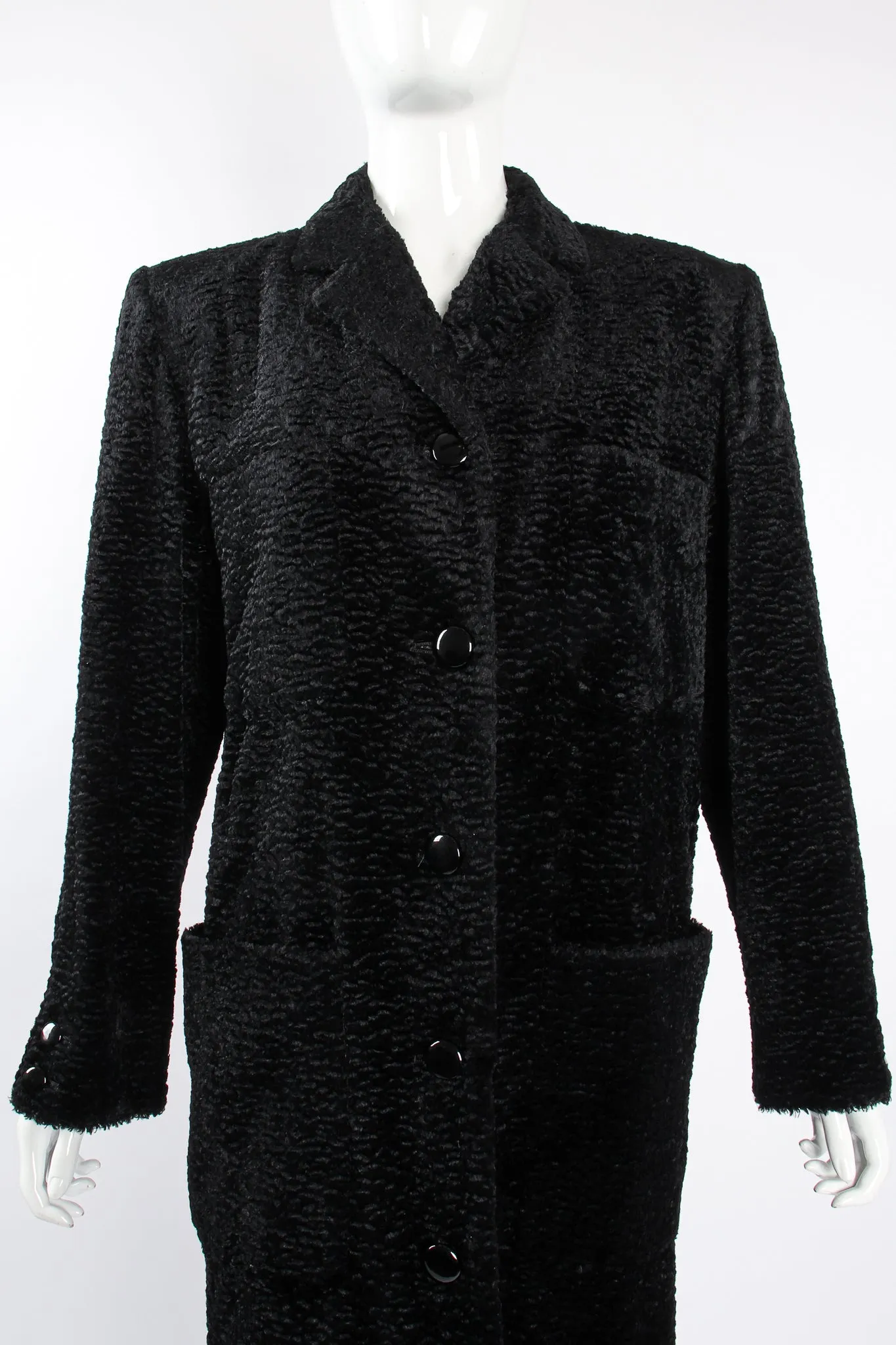 Faux Curly Lamb Coat