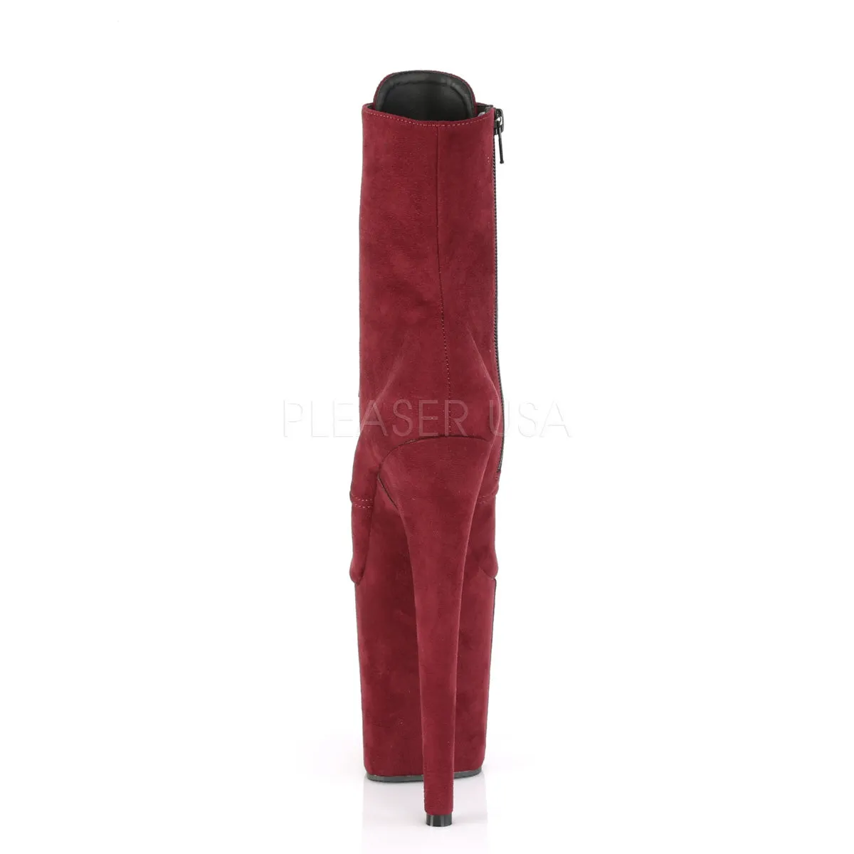 FLAMINGO-1020FS  Burgundy Faux Suede/Burgundy Faux Suede