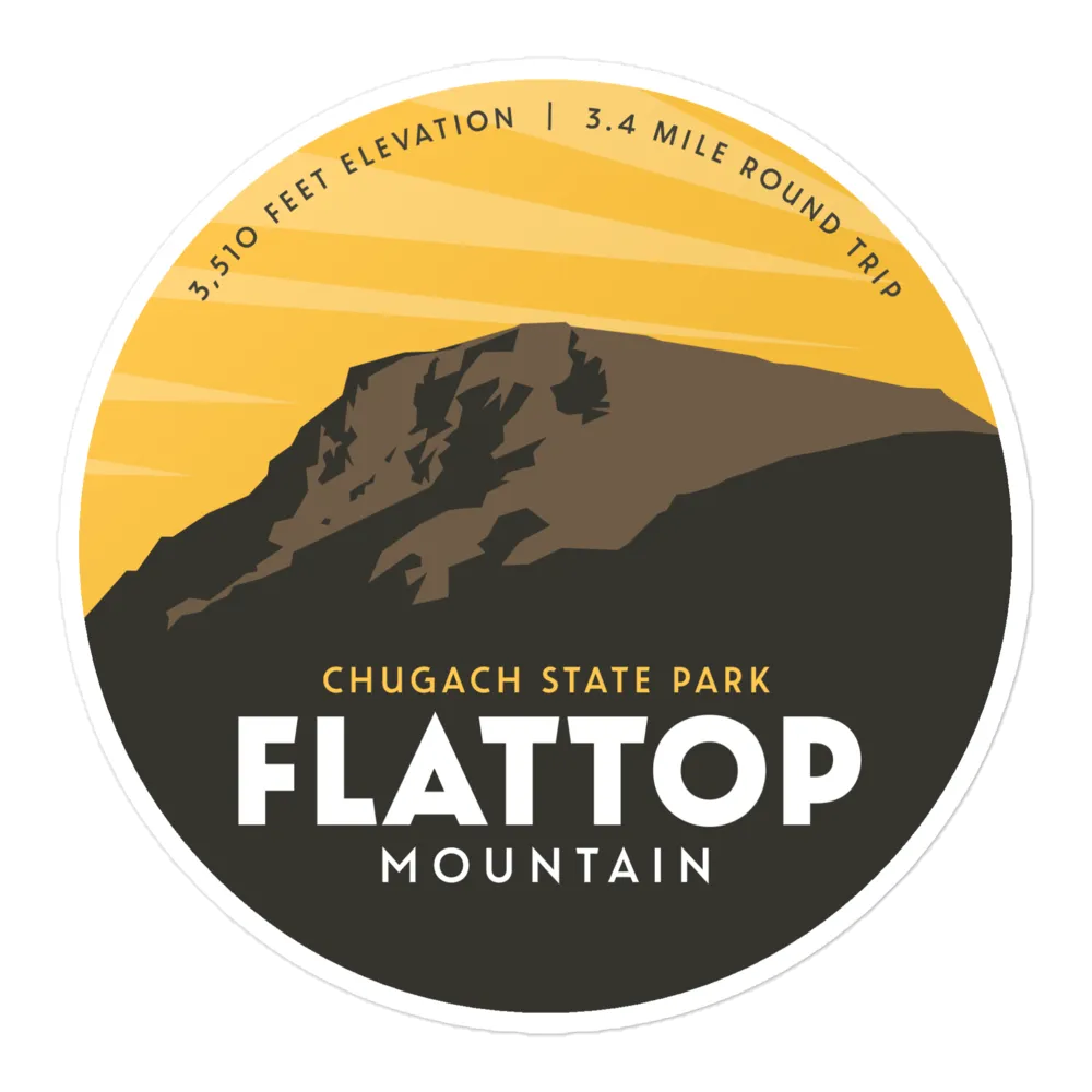 Flattop Mountain Sticker