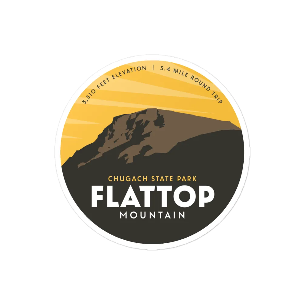 Flattop Mountain Sticker