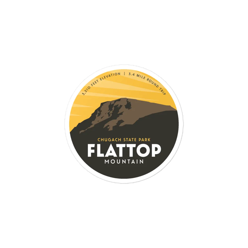 Flattop Mountain Sticker