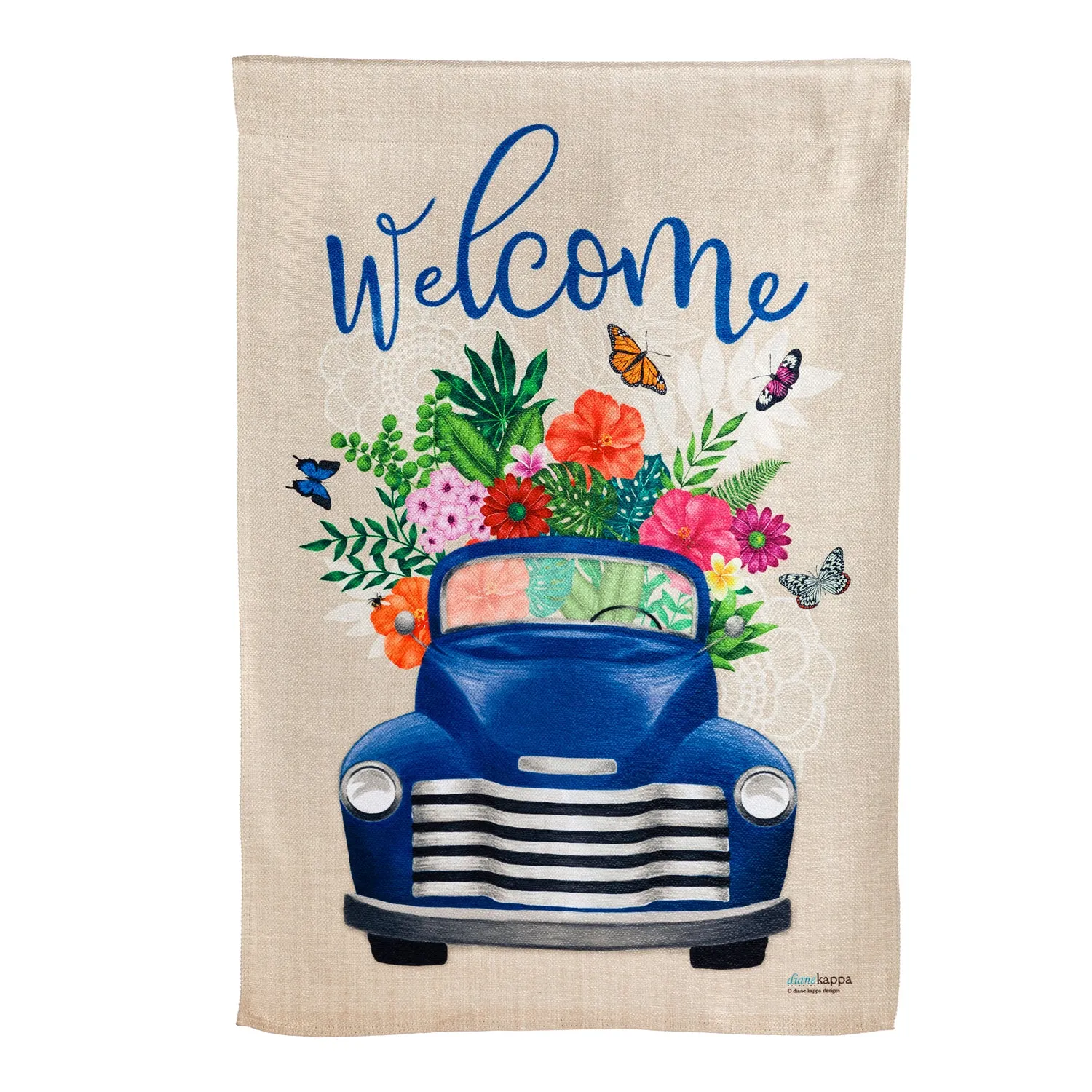 Flower Delivery Garden Textured Suede Flag,14es9603