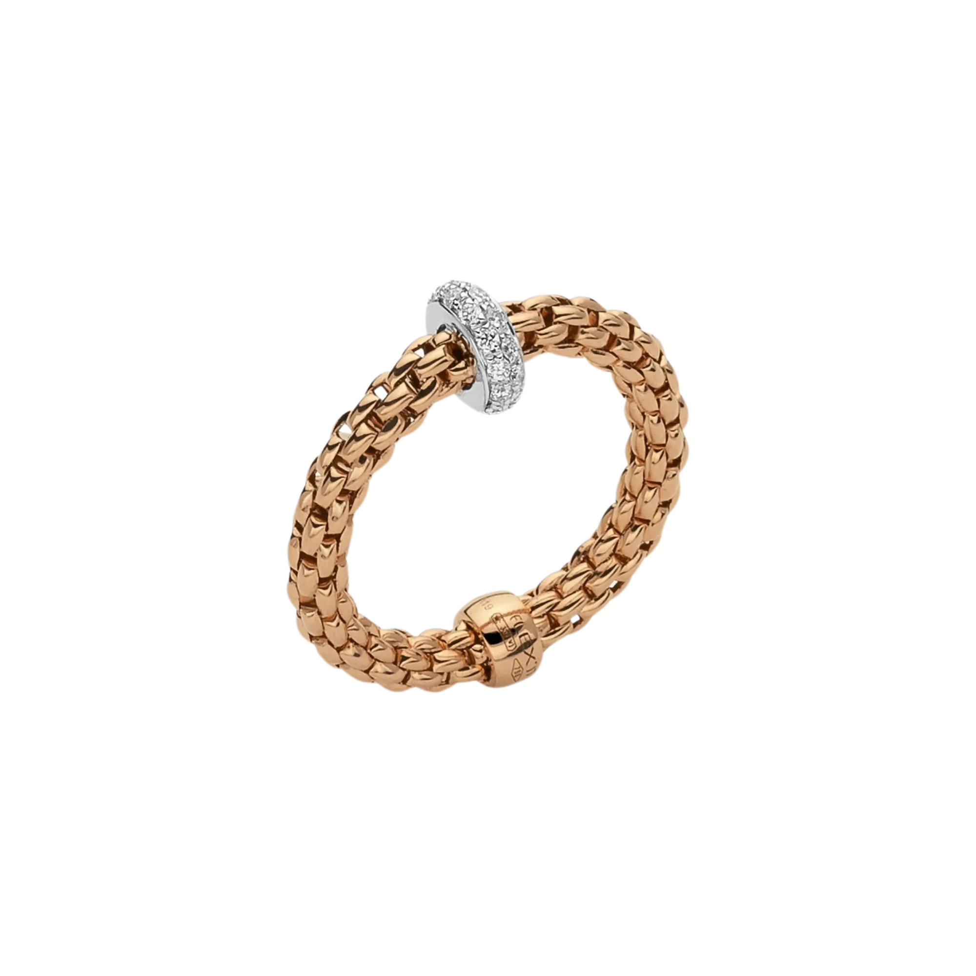 Fope Prima Flex'it ring with diamonds
