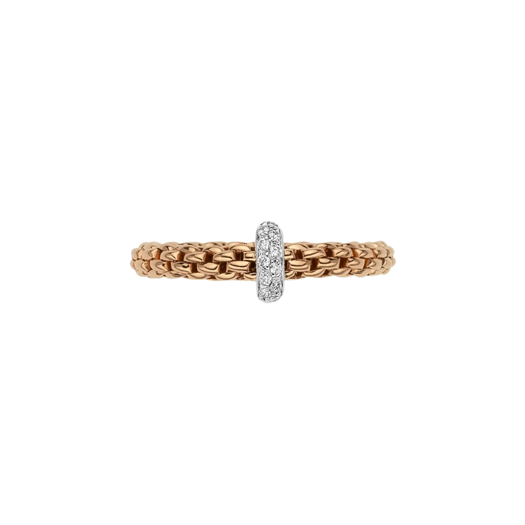 Fope Prima Flex'it ring with diamonds